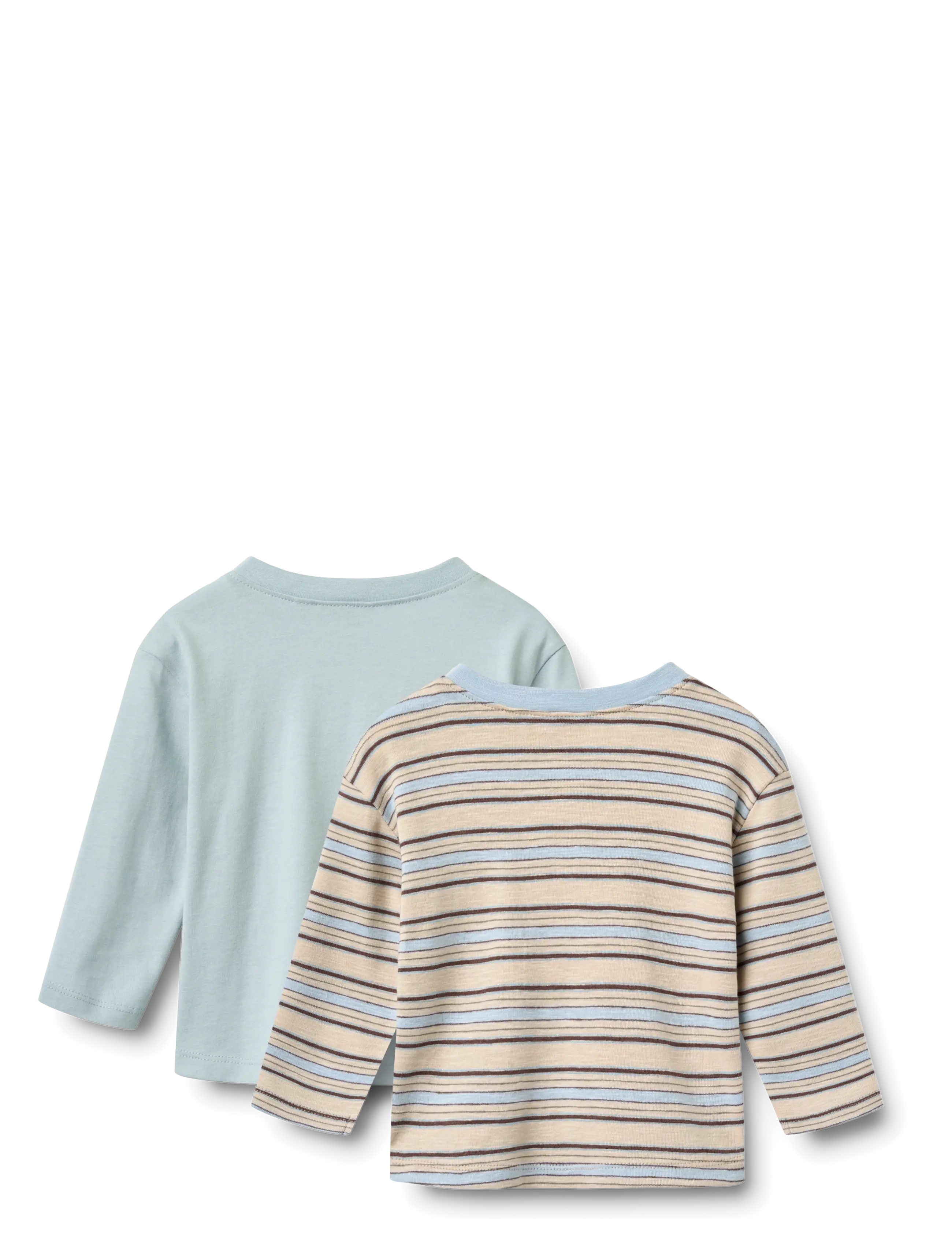 Wheat - 2 T-shirt L/S Ebbe - long-sleeved t-shirts - multi blue stripe - 1