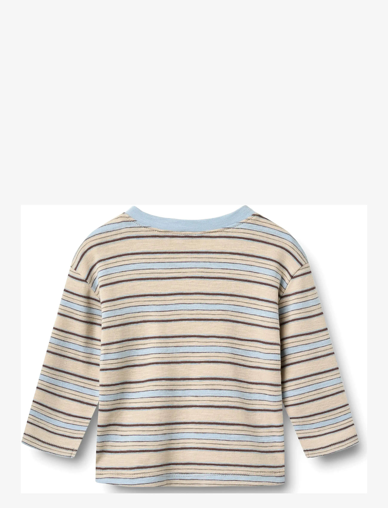 Wheat - 2 T-shirt L/S Ebbe - langærmede t-shirts - multi blue stripe - 3