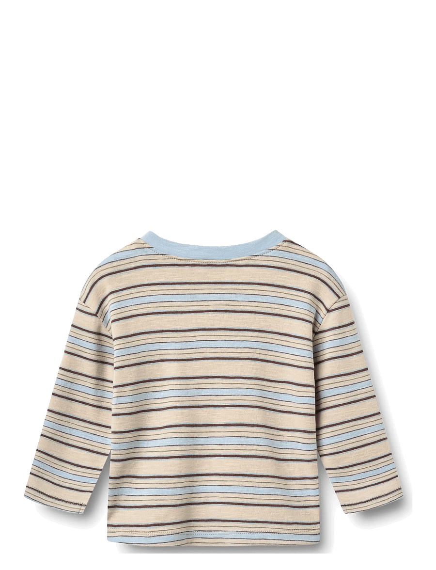 Wheat - 2 T-shirt L/S Ebbe - pikkade varrukatega t-särgid - multi blue stripe - 3