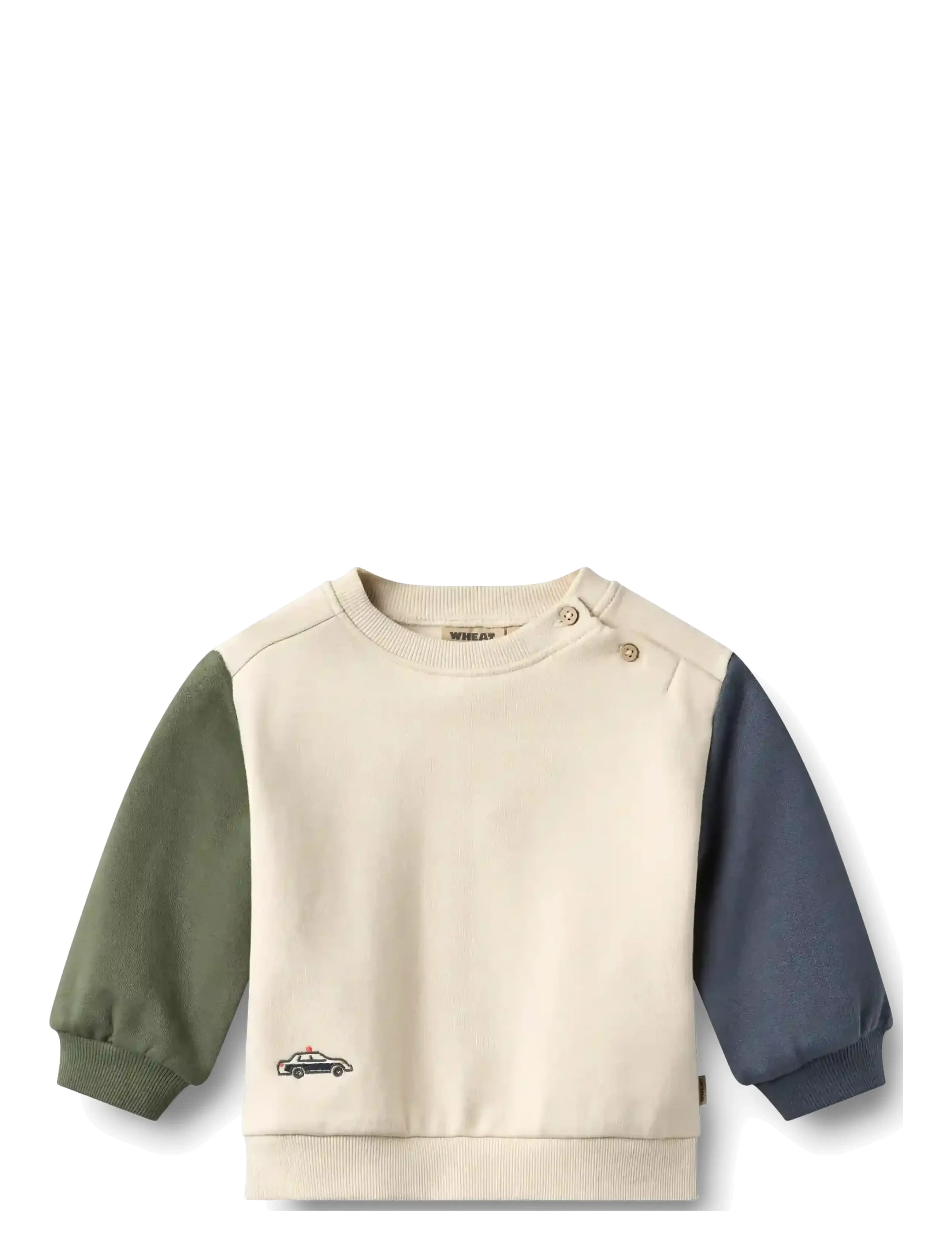 Wheat Sweatshirt L/S Elliot Embroidery - Neuheiten - OFFWHITE / cream