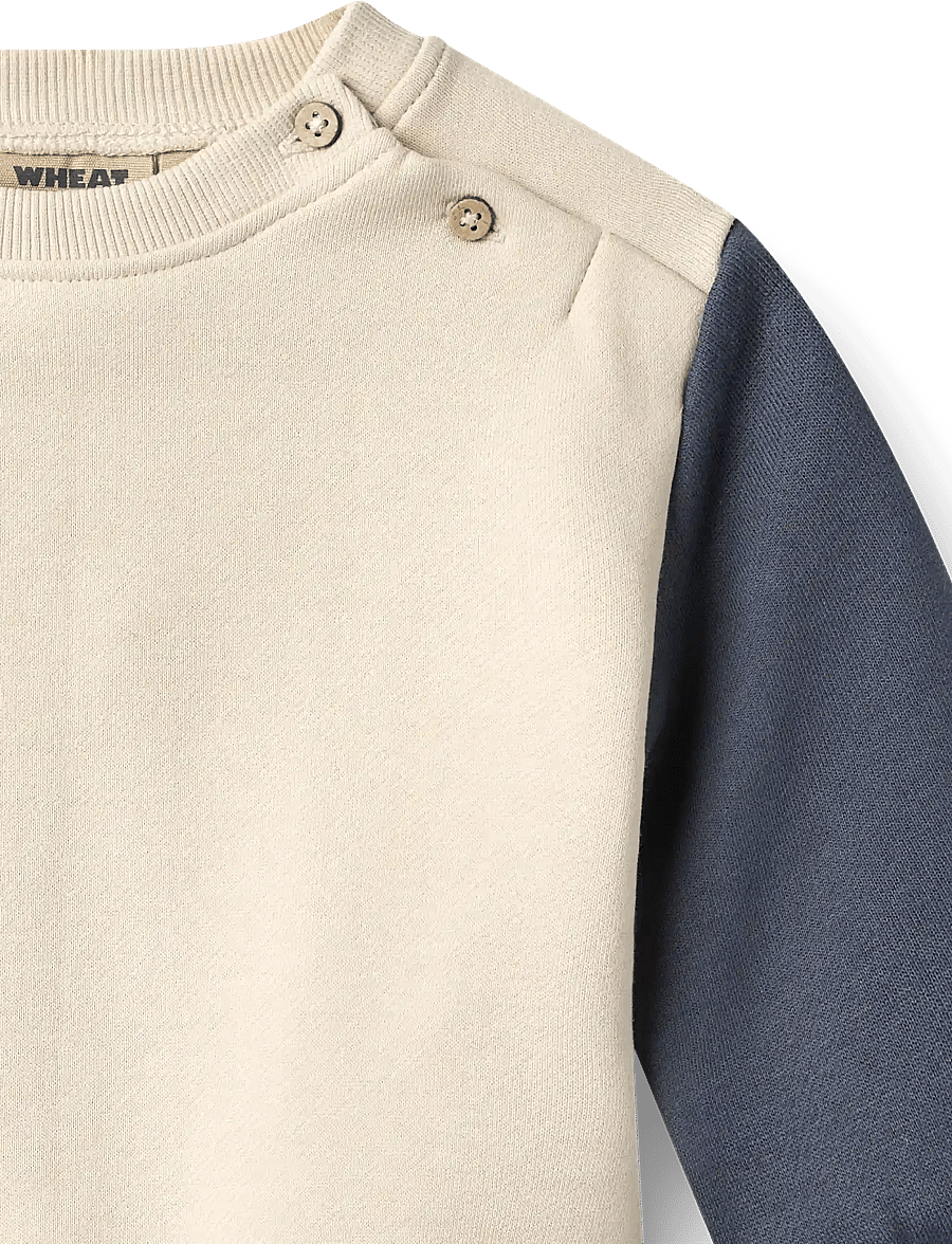 Wheat - Sweatshirt L/S Elliot Embroidery - sweatshirts - offwhite - 2