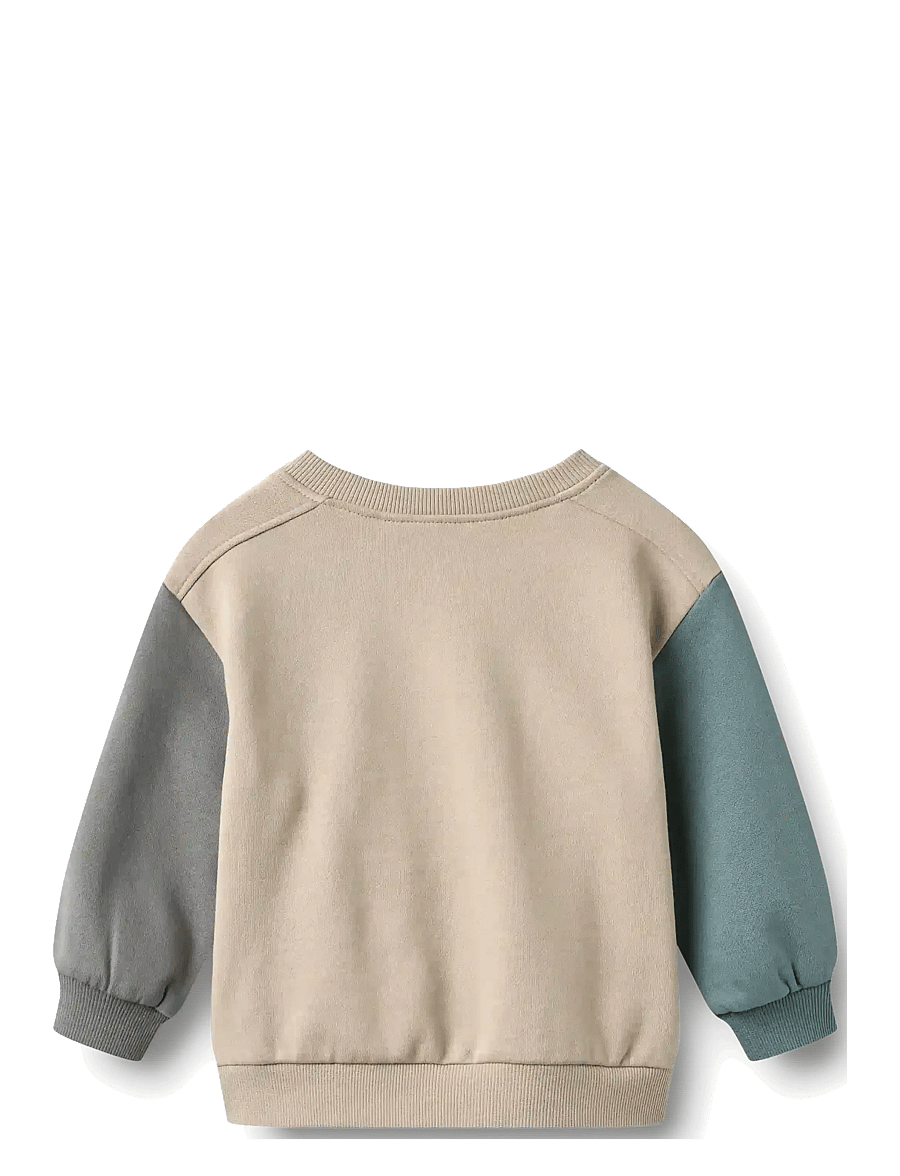 Wheat - Sweatshirt L/S Elliot Print - sweatshirts - grey moon - 1