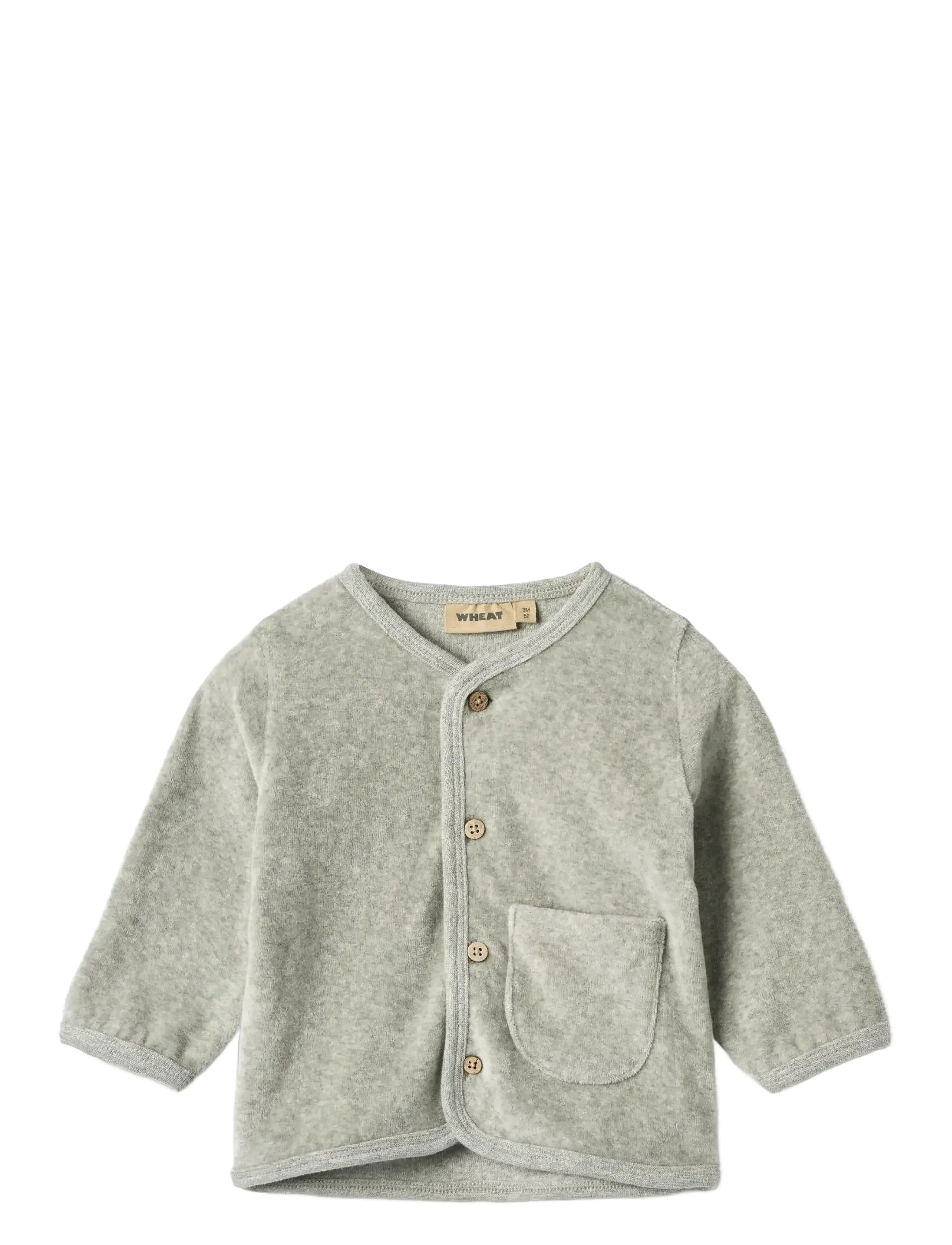 Wheat Sweat Cardigan Toto - Strik - MELANGE GREY / grey