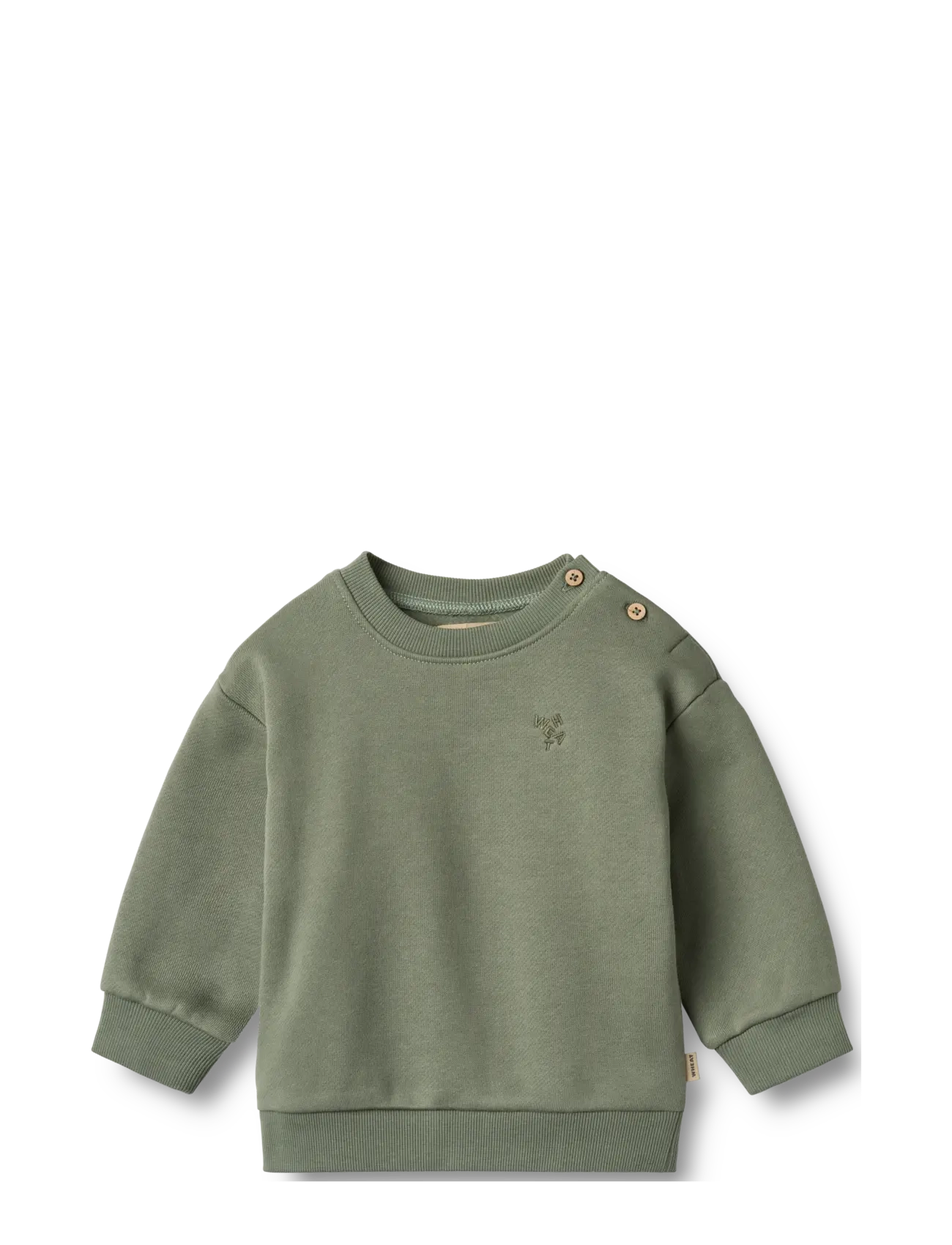 Wheat Sweatshirt L/S Willi - Pakkumised - DUSTY GREEN / green
