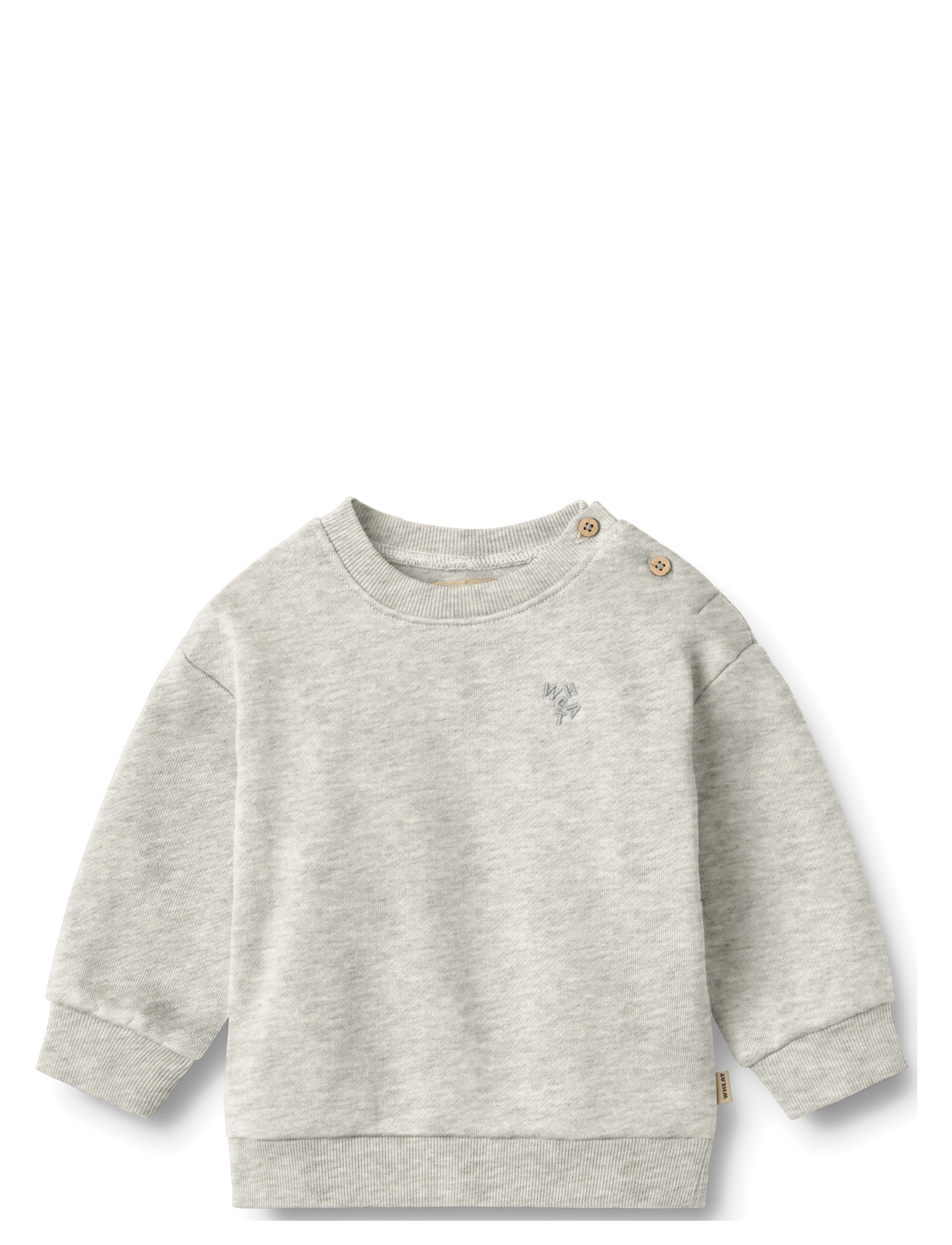 Sweatshirt L/S Willi - LIGHT MELANGE GREY