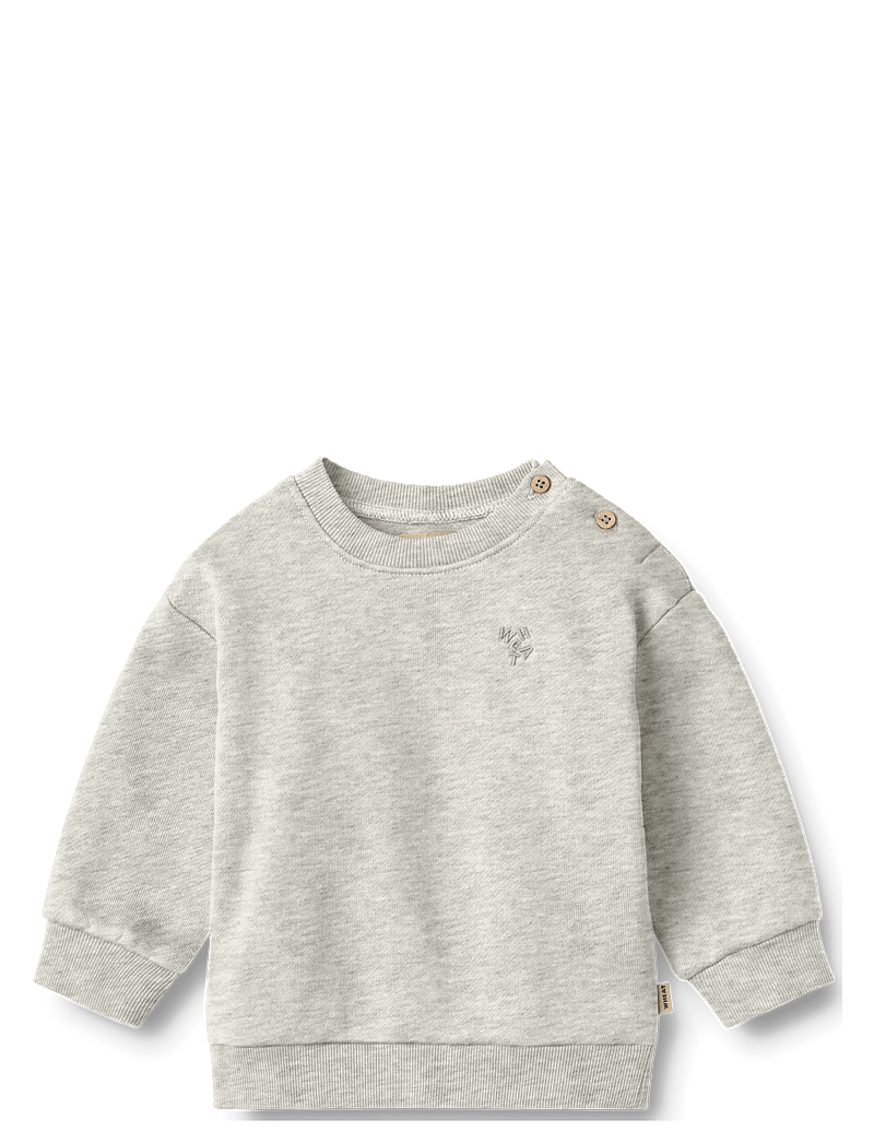 Wheat - Sweatshirt L/S Willi - dressipluusid - light melange grey - 0