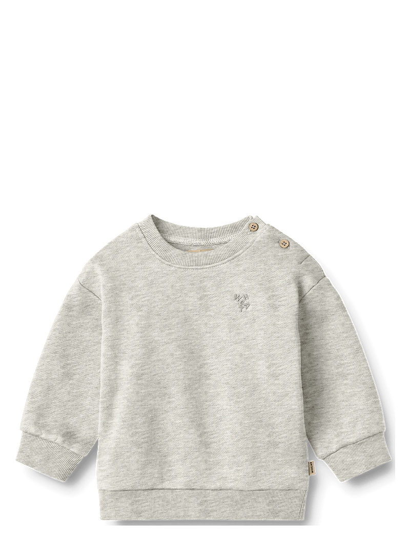 Wheat - Sweatshirt L/S Willi - dressipluusid - light melange grey - 1