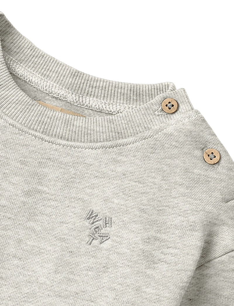 Wheat - Sweatshirt L/S Willi - dressipluusid - light melange grey - 3