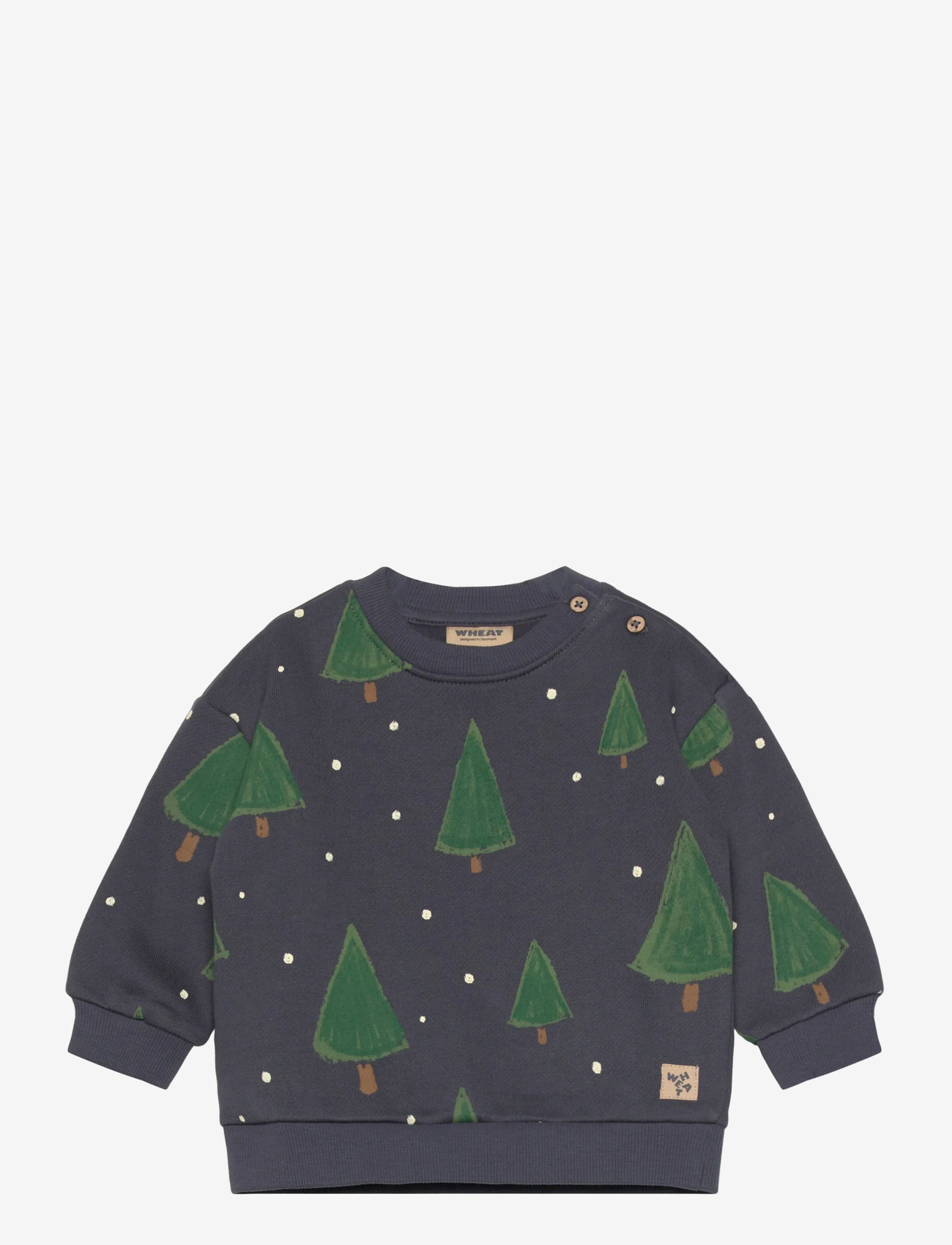 Wheat - Sweatshirt L/S Sandro - sweatshirts - greyblue holiday - 0