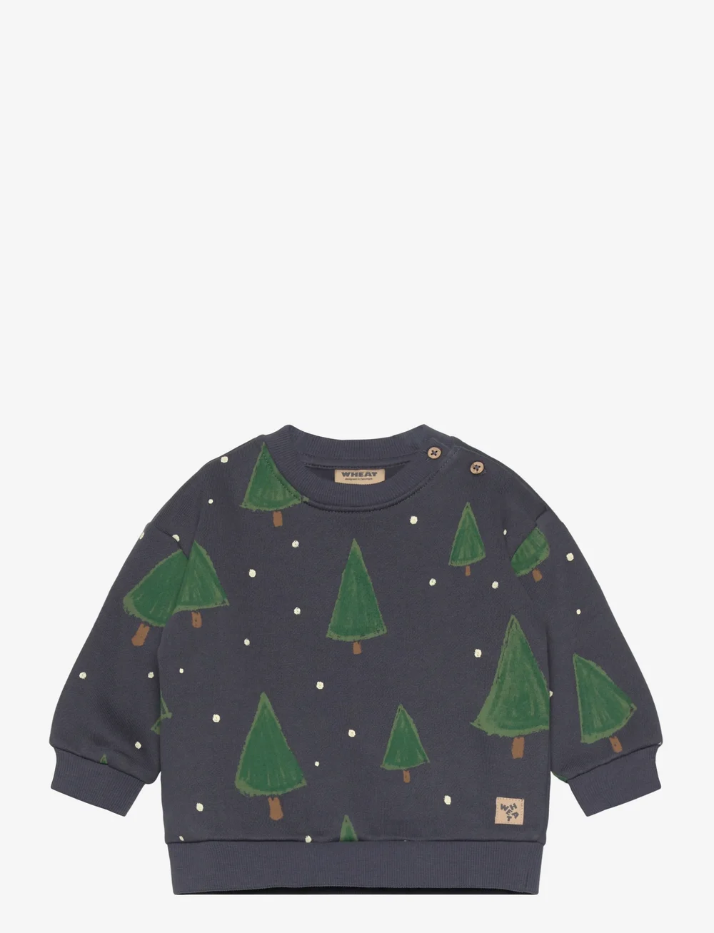 Wheat - Sweatshirt L/S Sandro - sweatshirts - greyblue holiday - 0