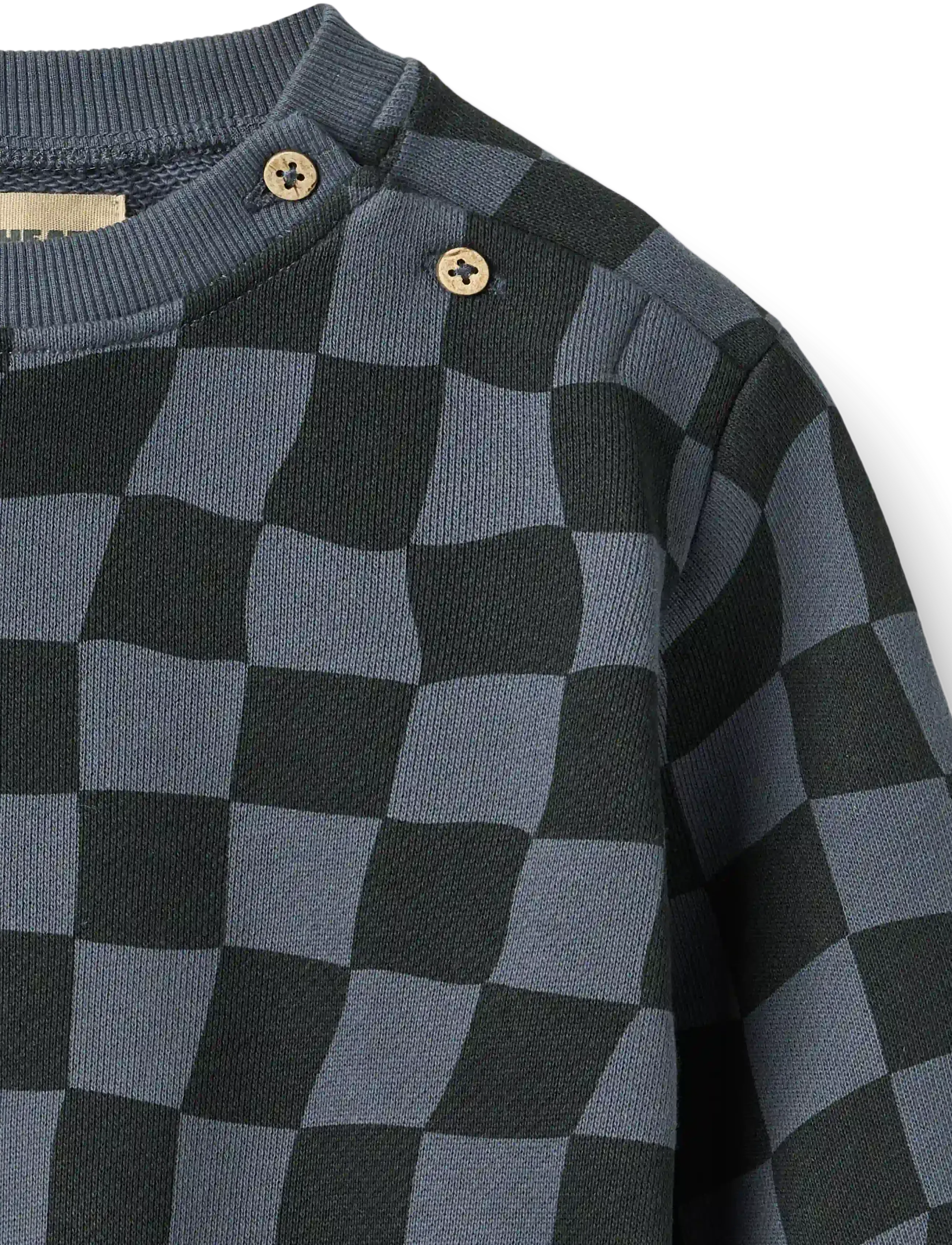 Wheat - Sweatshirt L/S Elliot - sweatshirts - navy blue check - 2