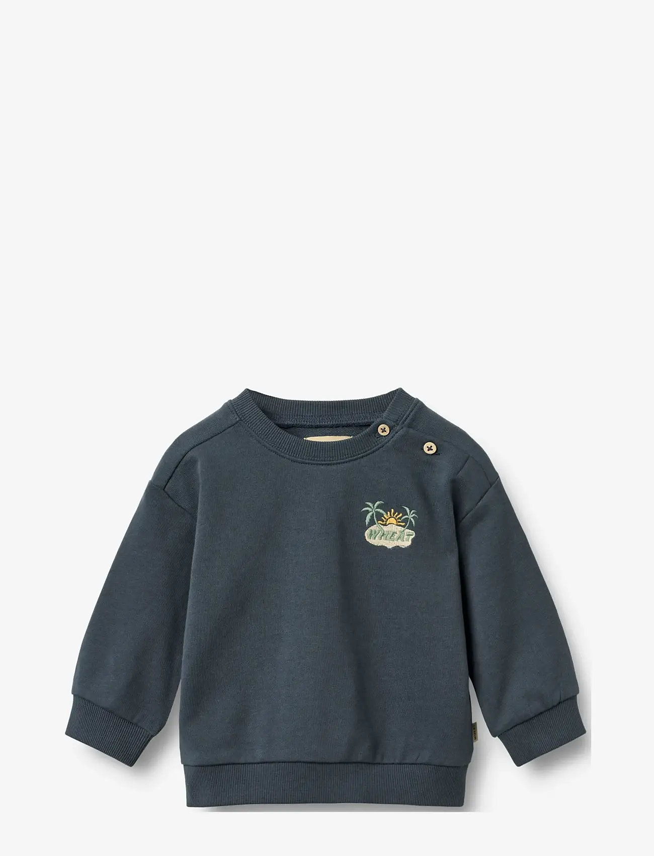 Wheat - Sweatshirt L/S Sander - sweatshirts - ink - 0