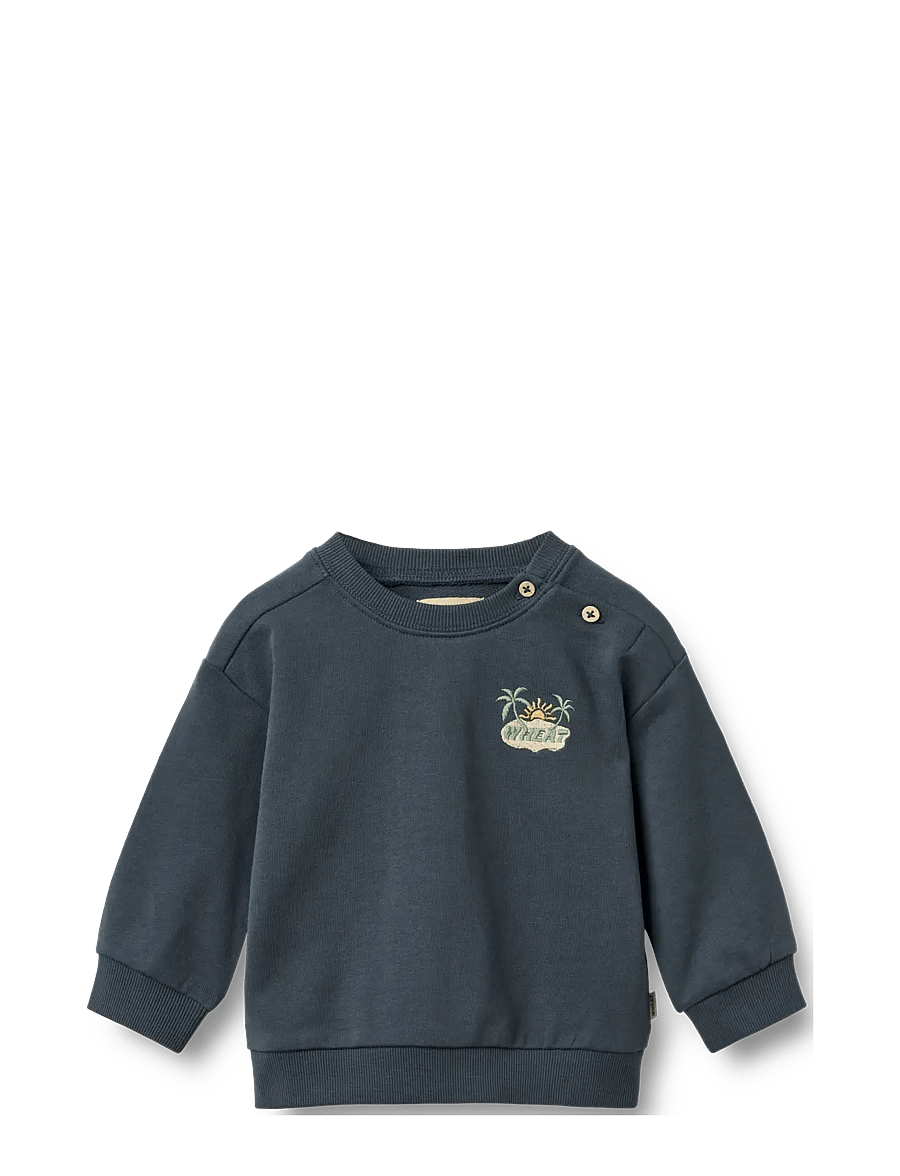 Wheat - Sweatshirt L/S Sander - sporta džemperi - ink - 0