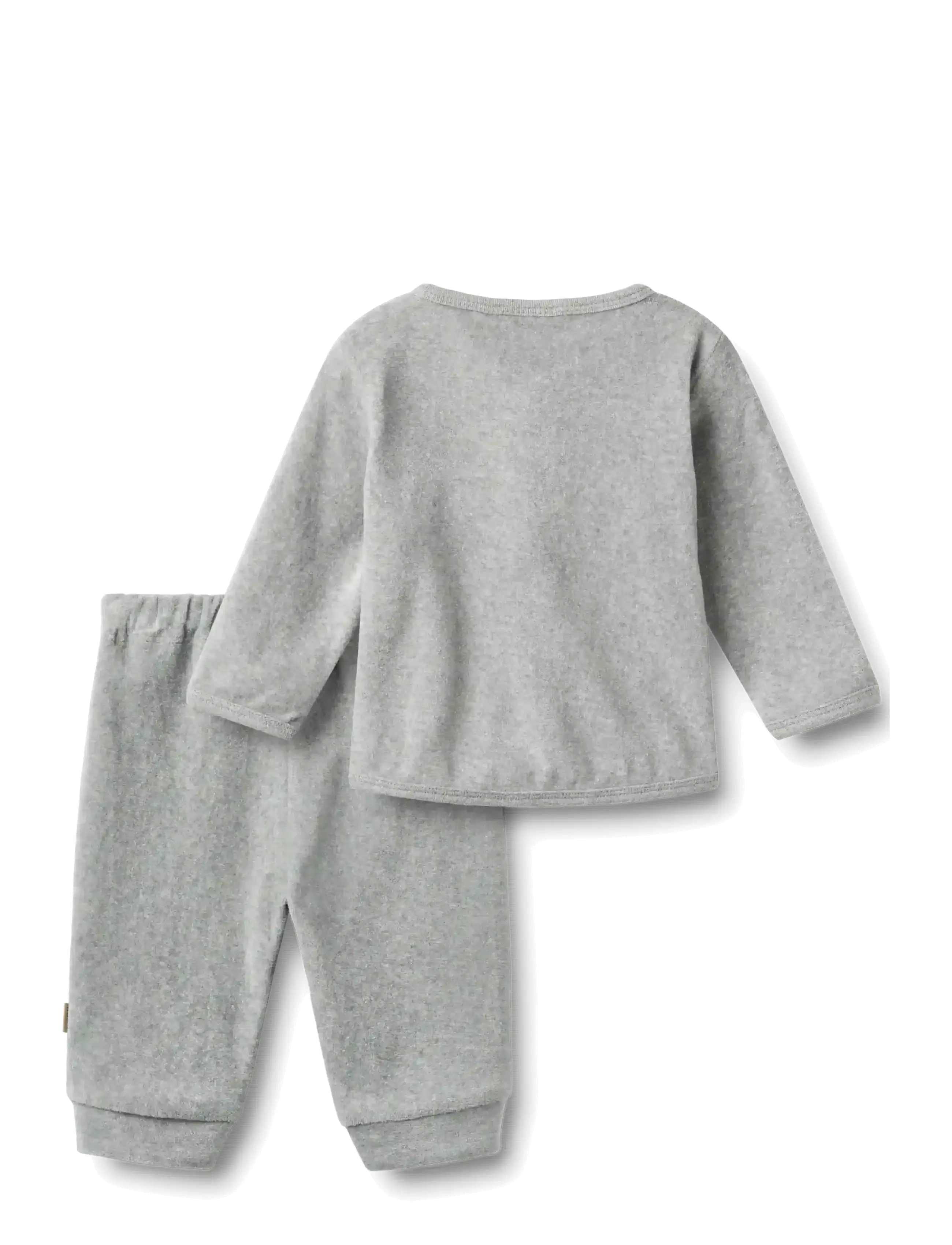 Wheat - Set Sweat Cardigan & Trousers Toto - melange grey - 1