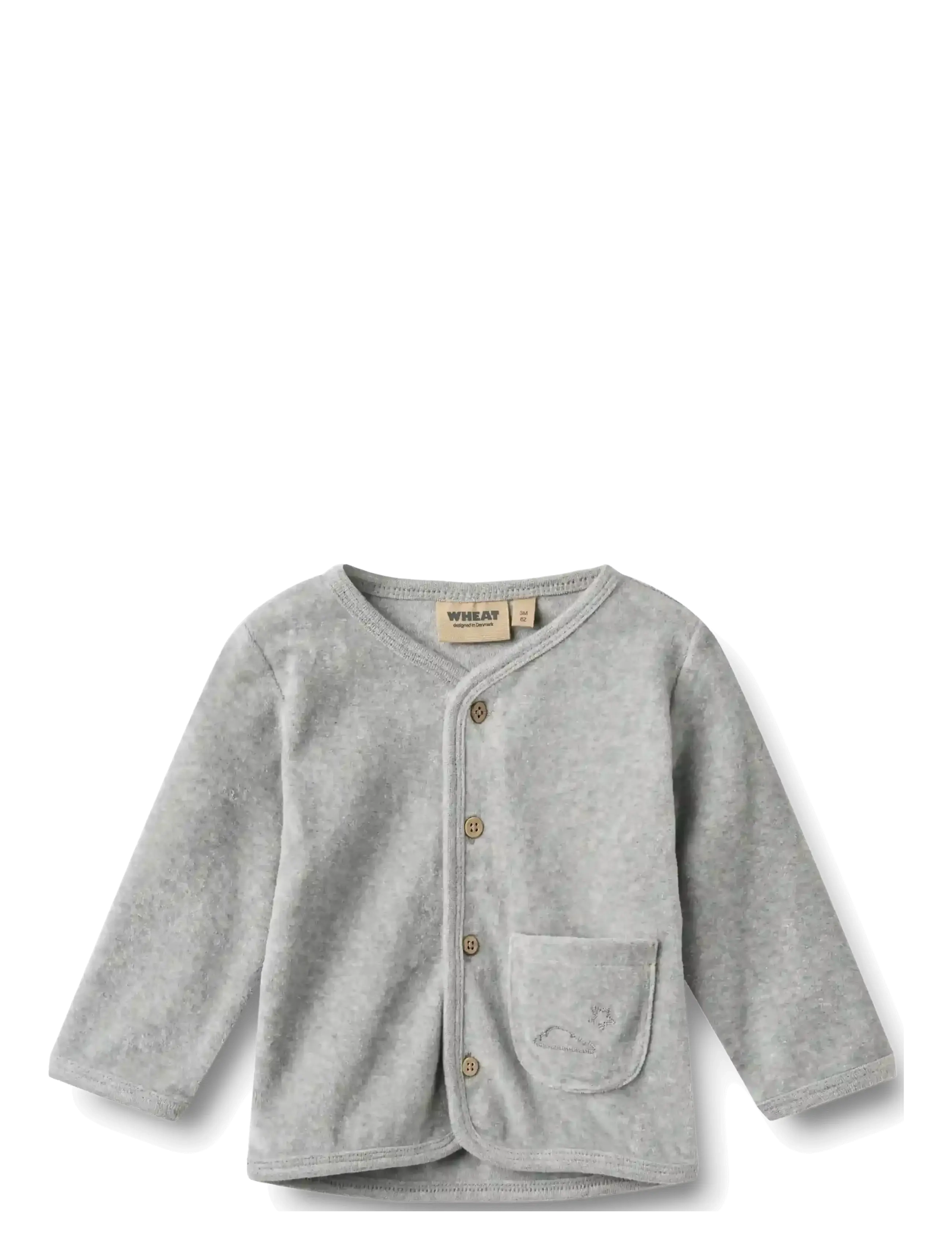 Wheat - Set Sweat Cardigan & Trousers Toto - melange grey - 2