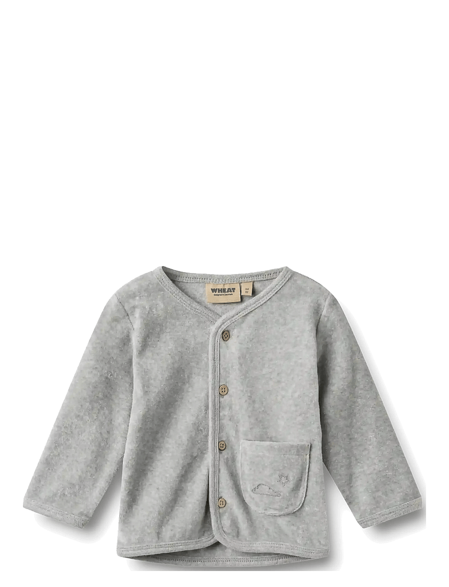 Wheat - Set Sweat Cardigan & Trousers Toto - sportanzüge - melange grey - 2