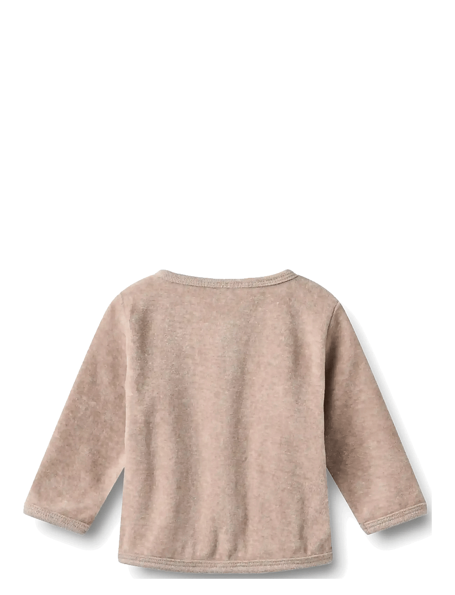 Wheat - Set Sweat Cardigan & Trousers Toto - dressikomplektid - melange rose - 3