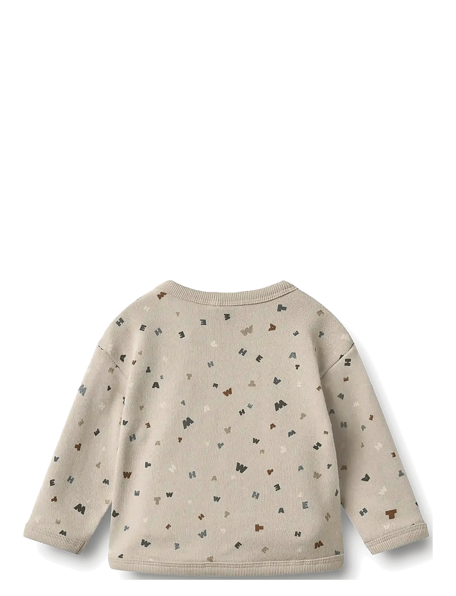 Wheat - Sweatshirt L/S Emery - sweatshirts - grey moon letters - 1
