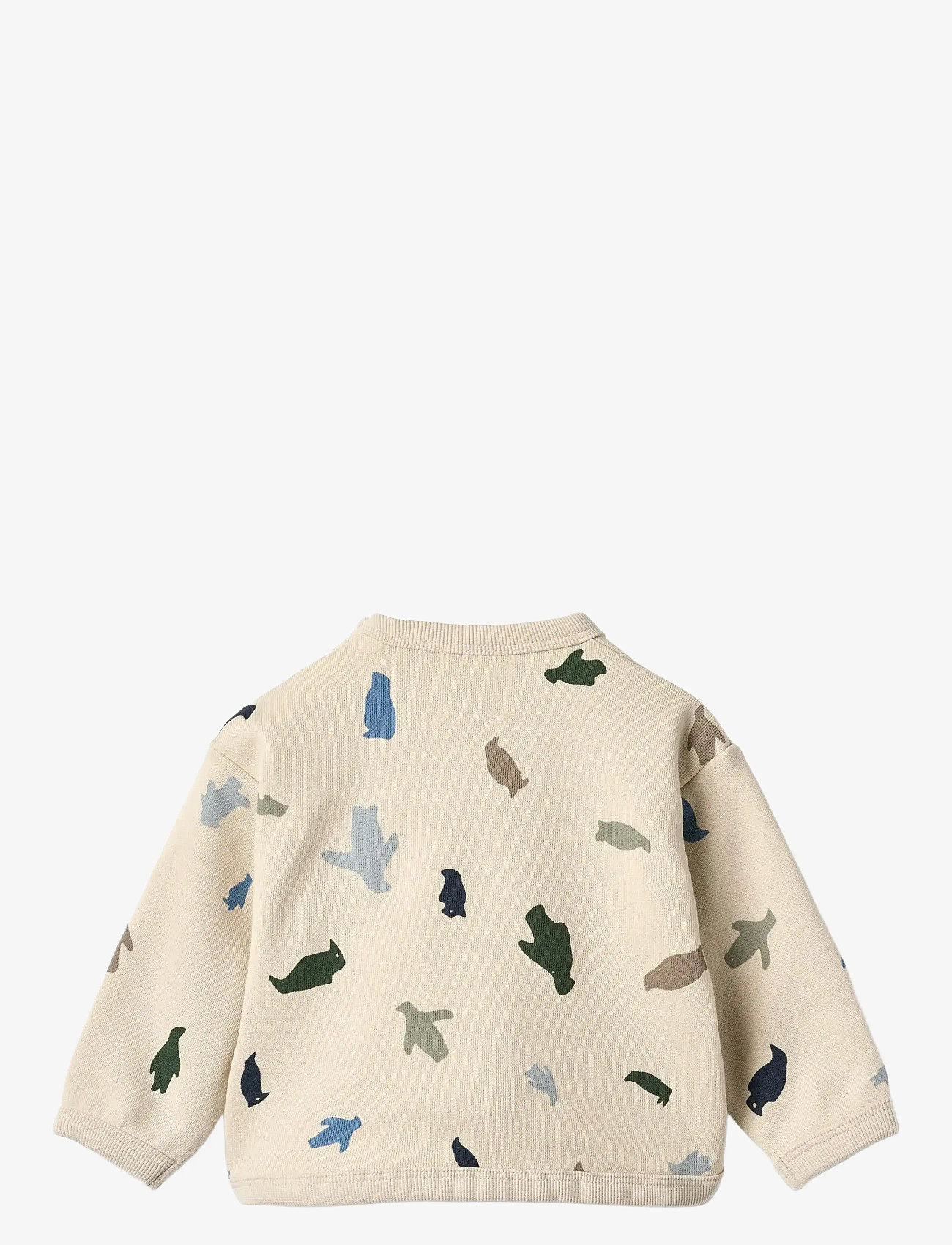 Wheat - Sweatshirt L/S Emery - sweatshirts - offwhite penguins - 1