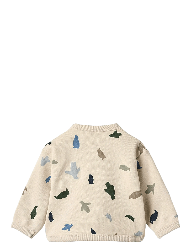 Wheat - Sweatshirt L/S Emery - sweatshirts - offwhite penguins - 1