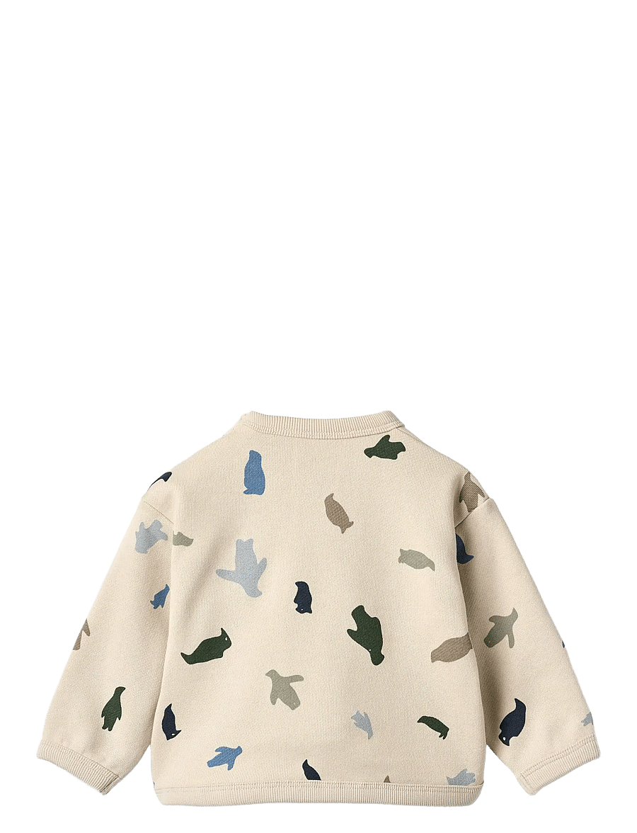 Wheat - Sweatshirt L/S Emery - offwhite penguins - 1
