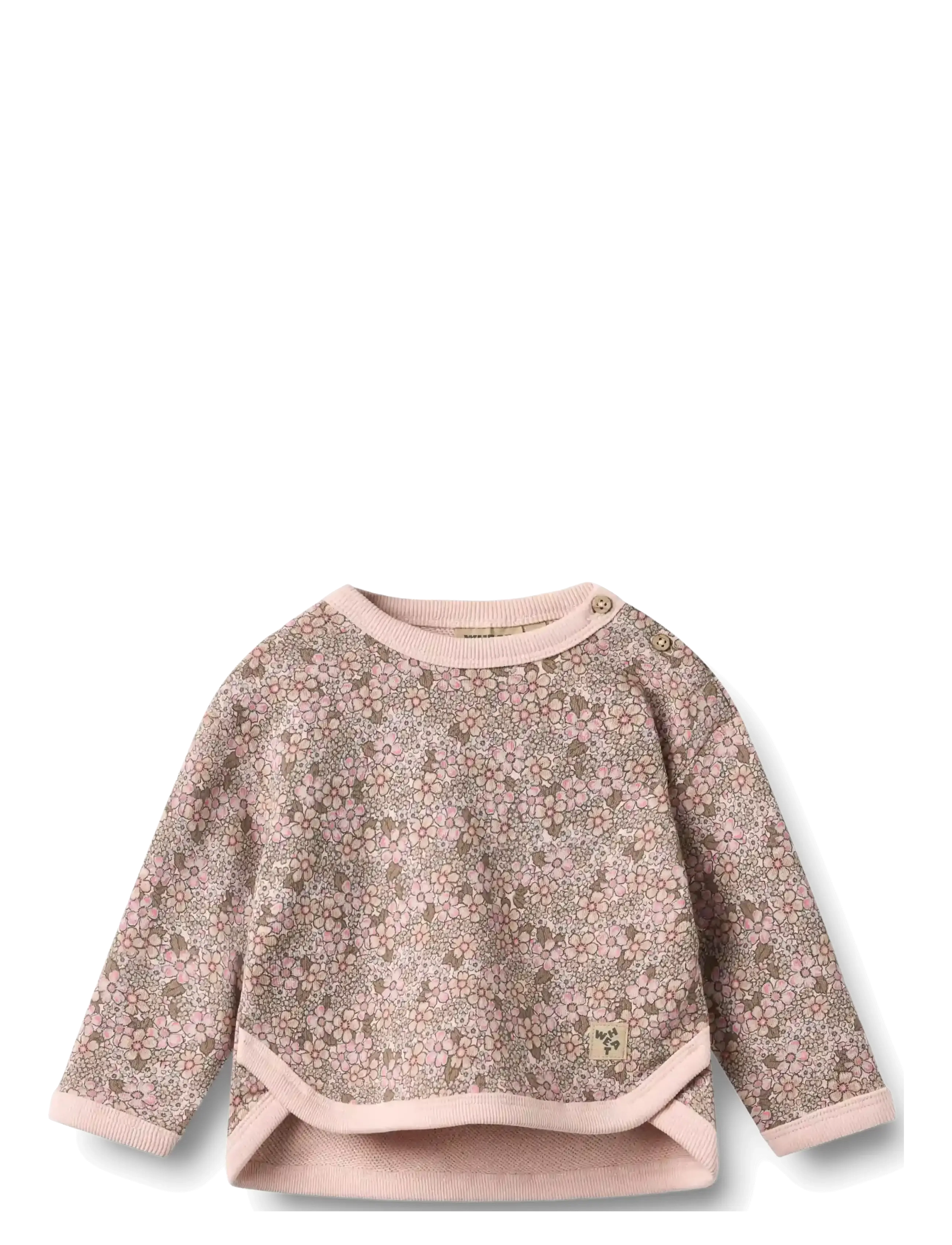 Wheat Sweatshirt L/S Emery - Neuheiten - ROSE BROWN FLOWERS / pink/rose