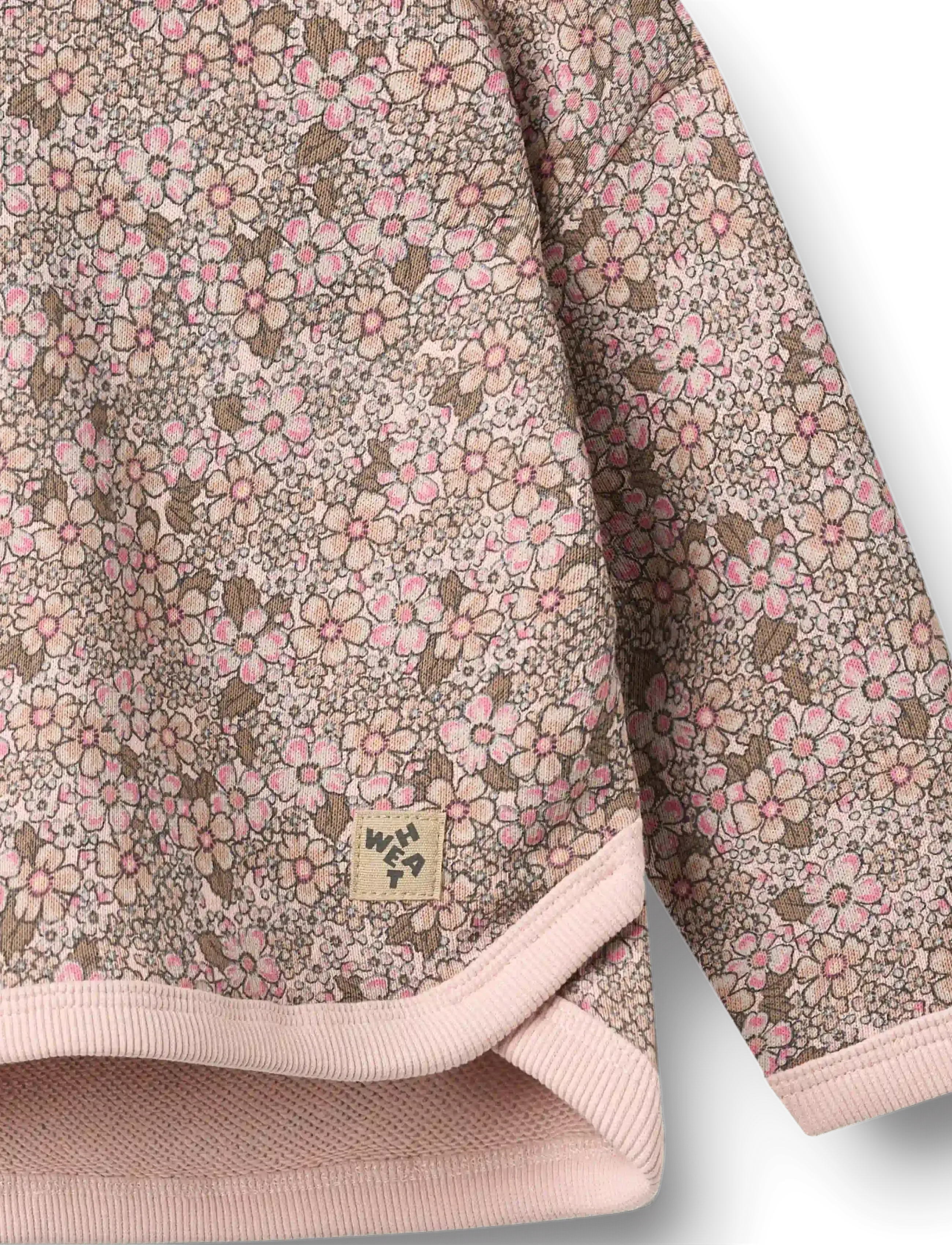 Wheat - Sweatshirt L/S Emery - sweatshirts - rose brown flowers - 2