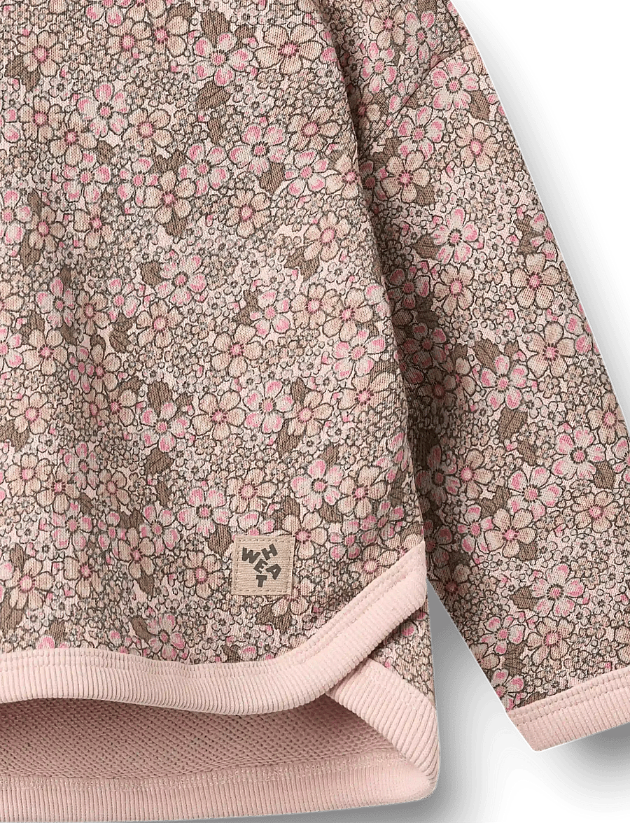 Wheat - Sweatshirt L/S Emery - sweatshirts - rose brown flowers - 2
