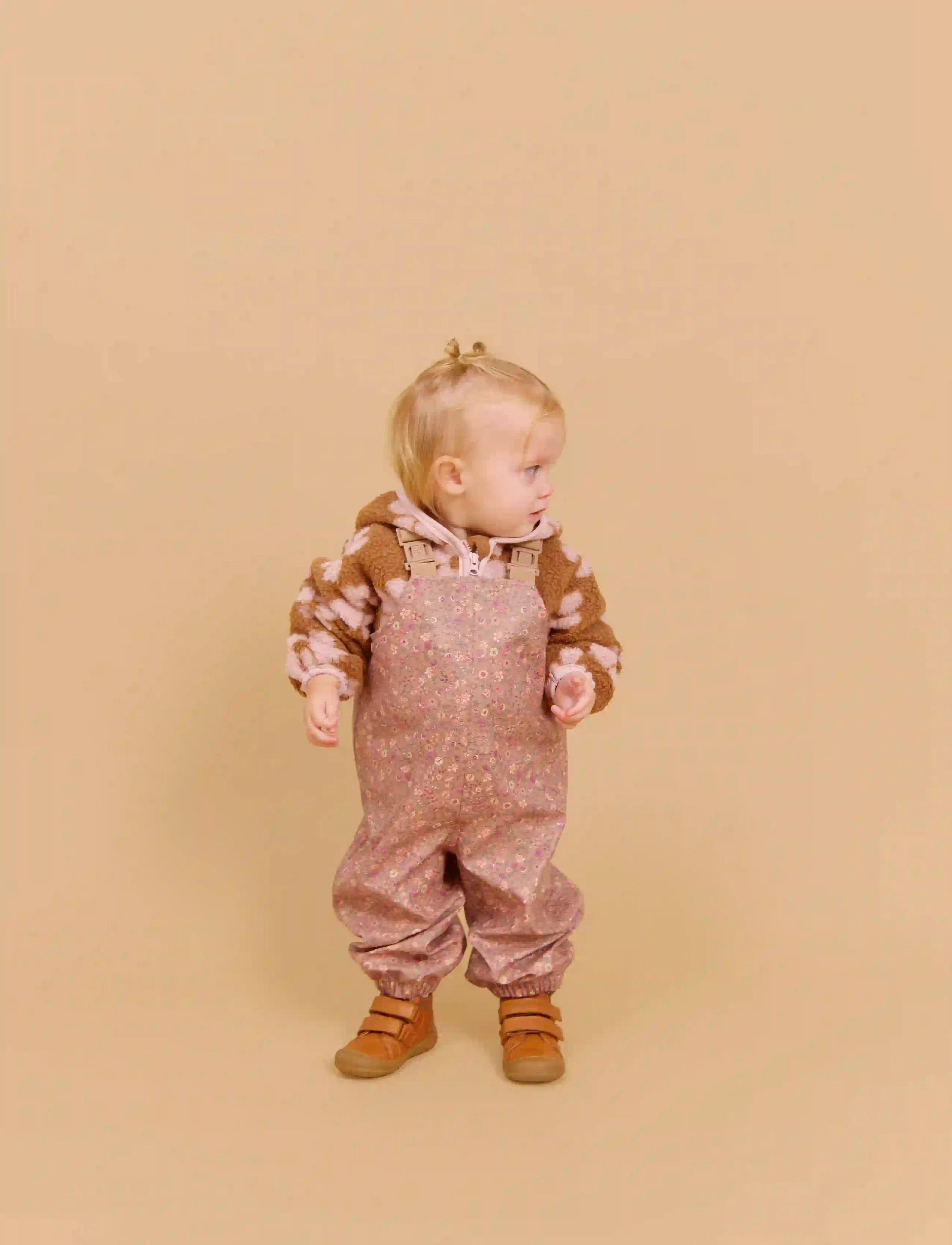 Wheat - Fleece Cardigan L/S Martinus - fleecejakker - warm hazel flowers - 3