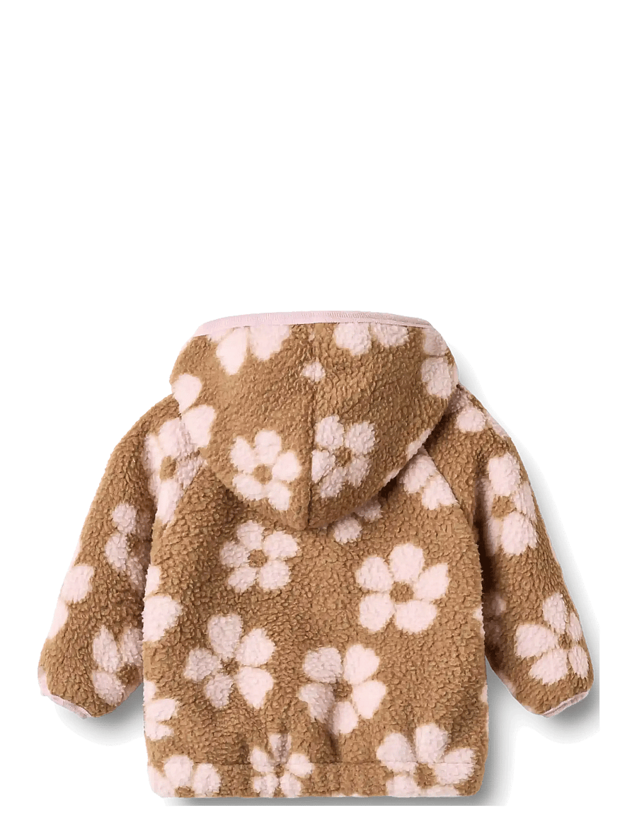 Wheat - Fleece Cardigan L/S Martinus - fleecejakker - warm hazel flowers - 2