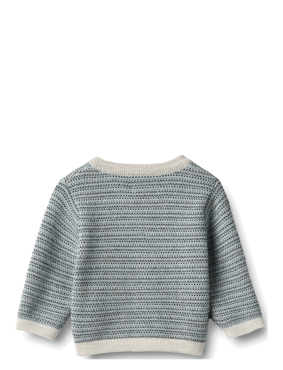 Wheat - Knit Cardigan Nico - koftor - bluey - 2
