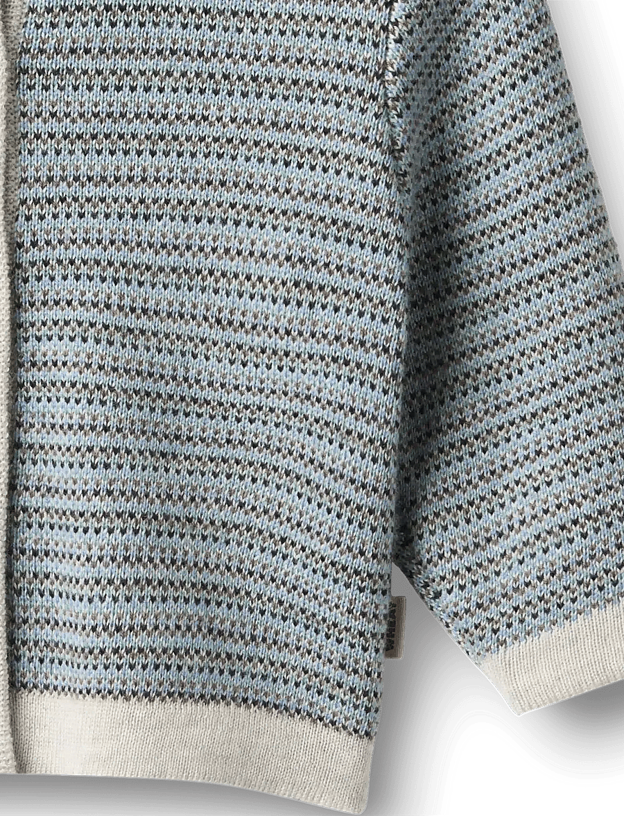 Wheat - Knit Cardigan Nico - koftor - bluey - 4