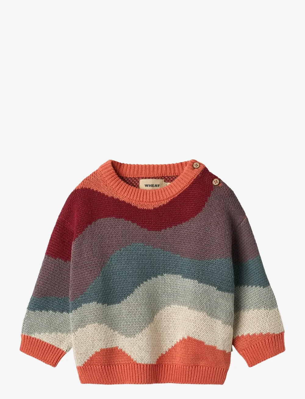 Wheat - Jacquard Pullover Knud - pullover - multi - 0