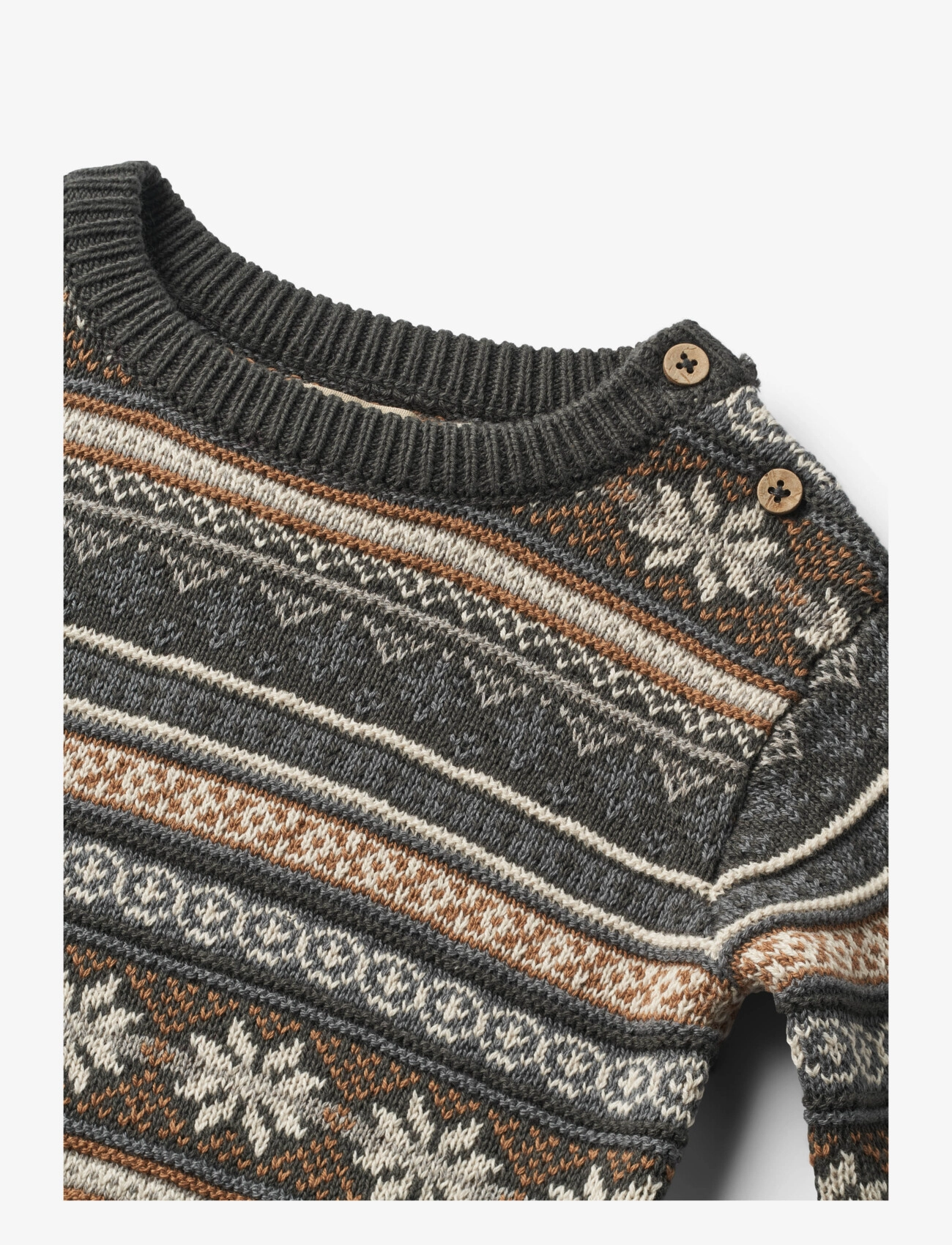 Wheat - Knit Pullover Knud - raven - 2