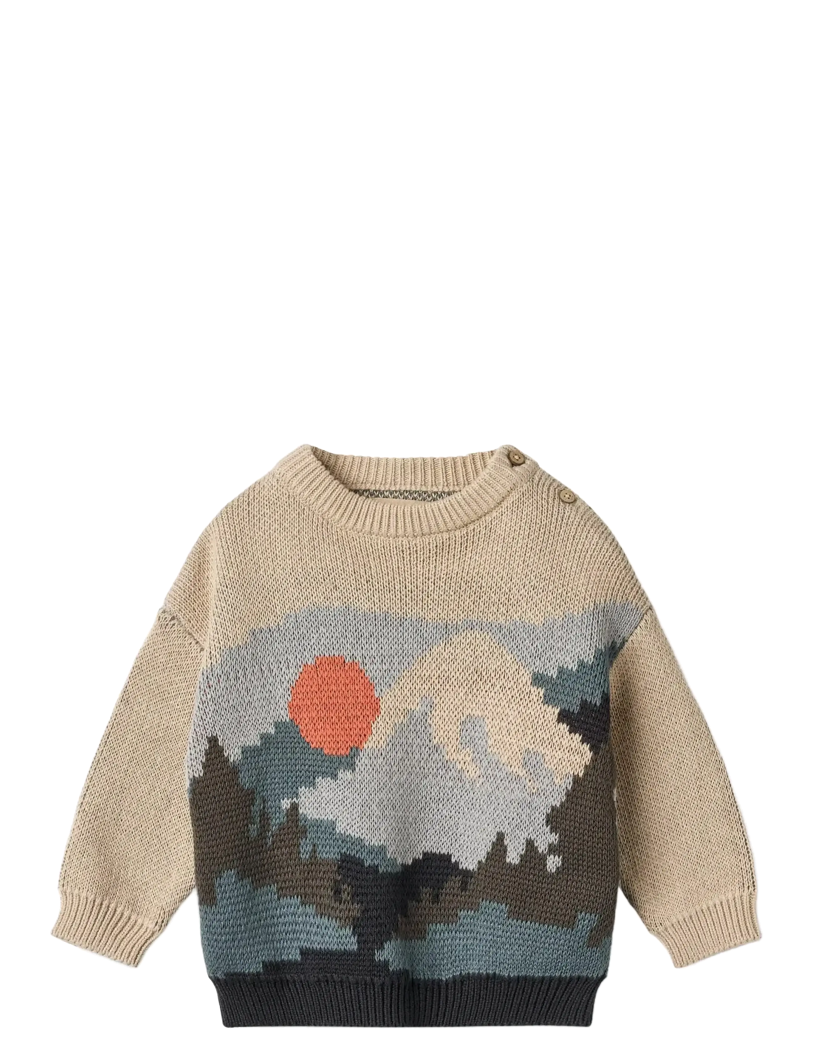 Jacquard Pullover William - WARM SAND