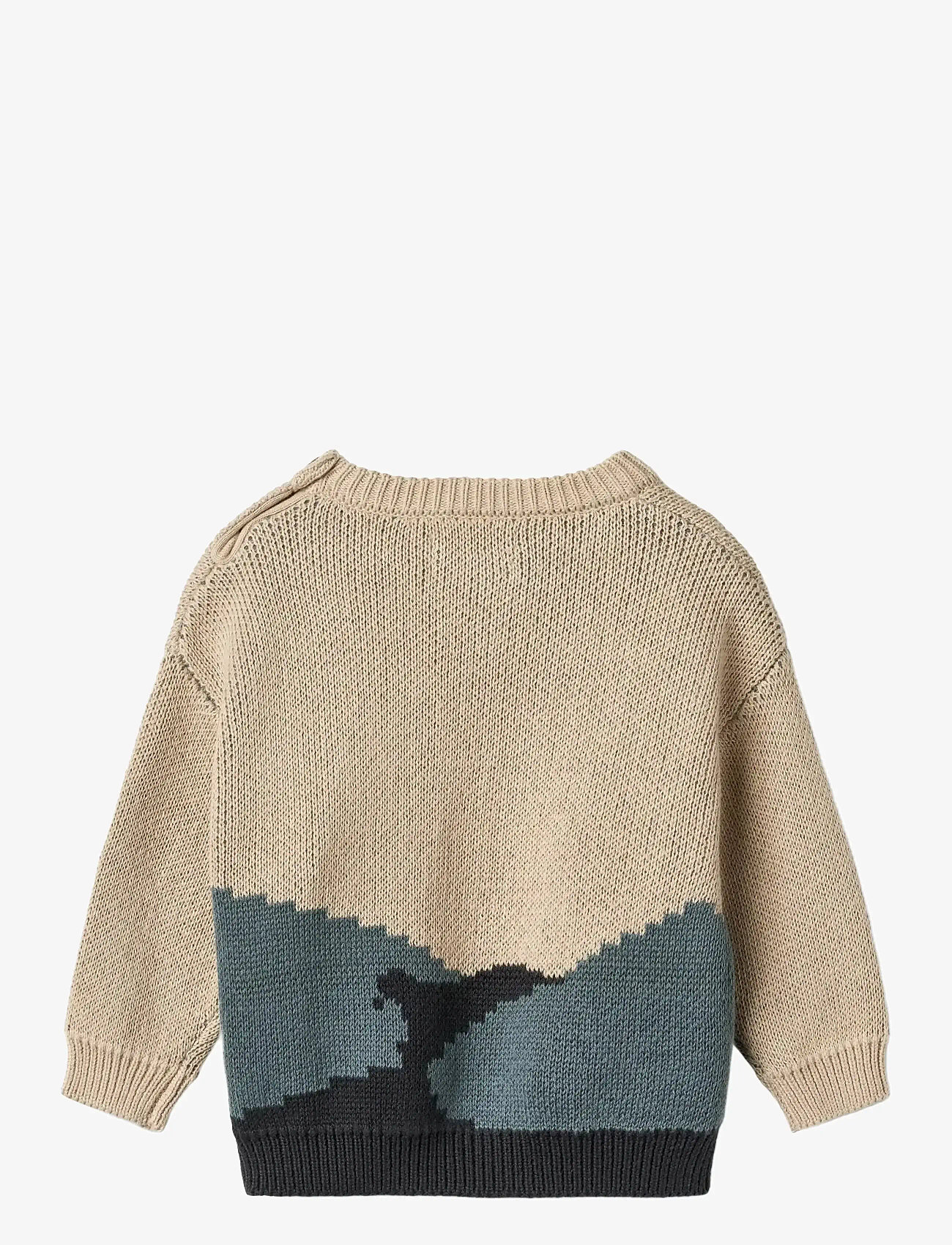 Wheat - Jacquard Pullover William - efterårstøj - warm sand - 1