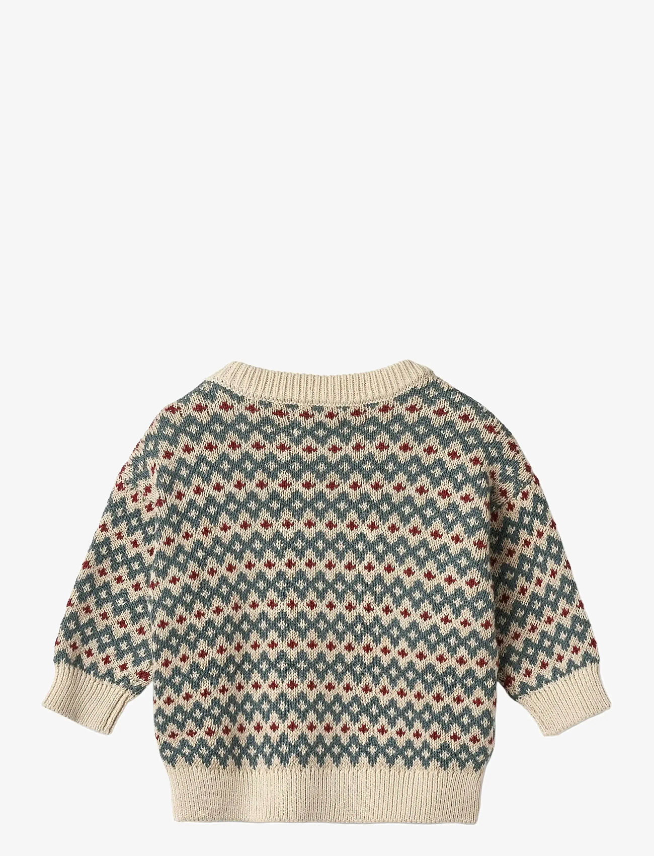 Wheat - Jacquard Pullover Harlow - autumn clothing - offwhite - 1