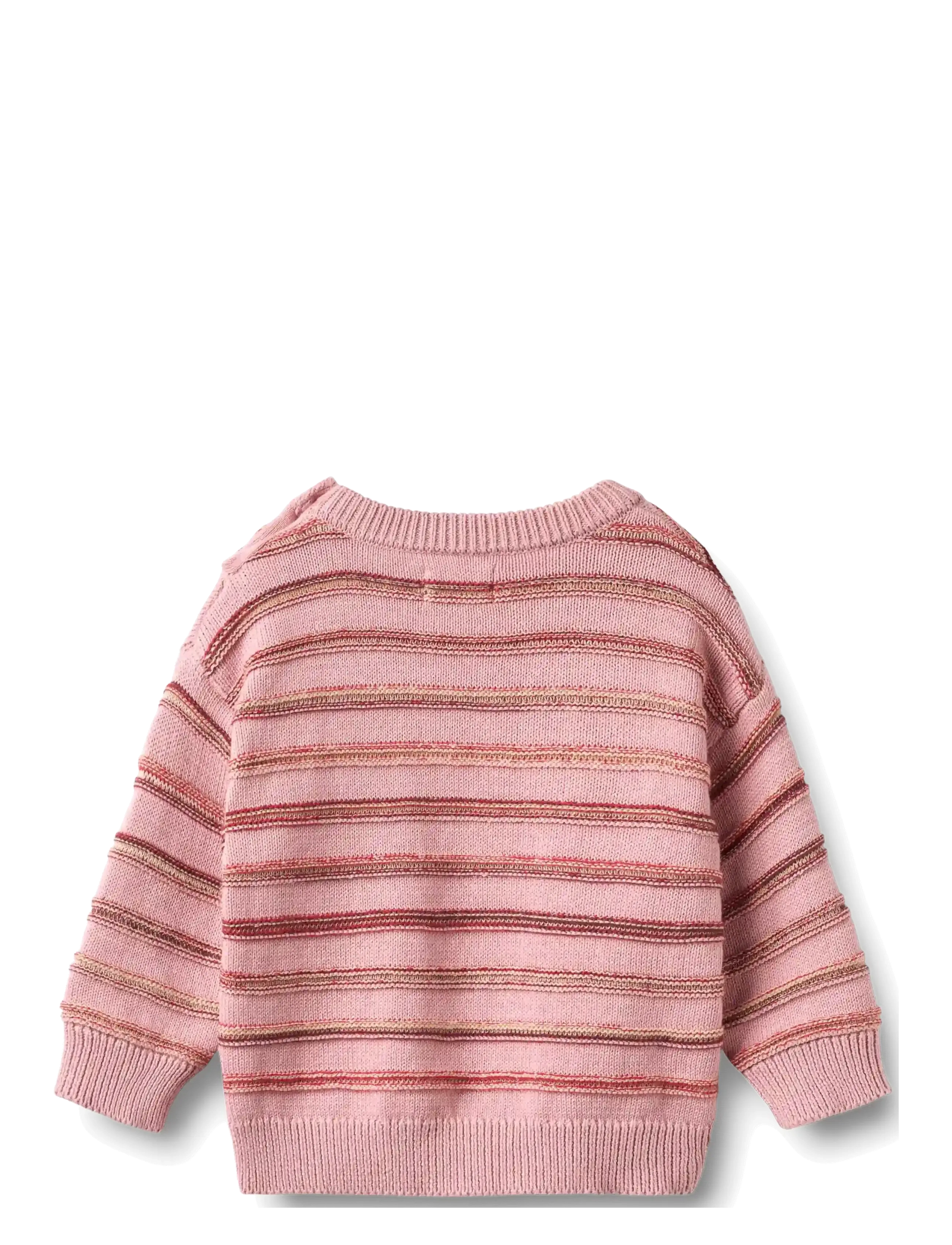 Wheat - Jacquard Pullover Harlow - pullover - berry cream stripe - 1