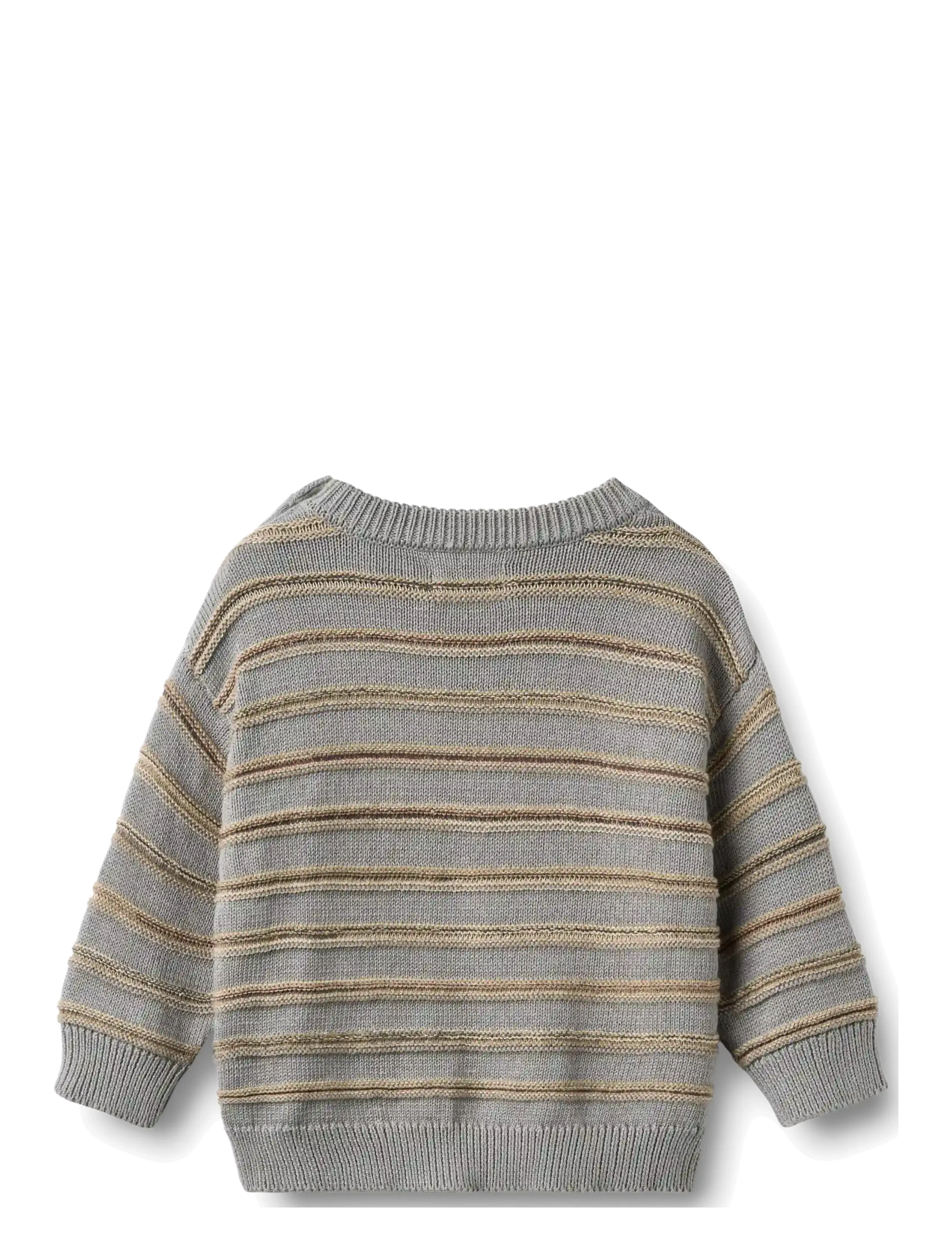 Wheat - Jacquard Pullover Harlow - trøjer - slightly blue stripe - 1
