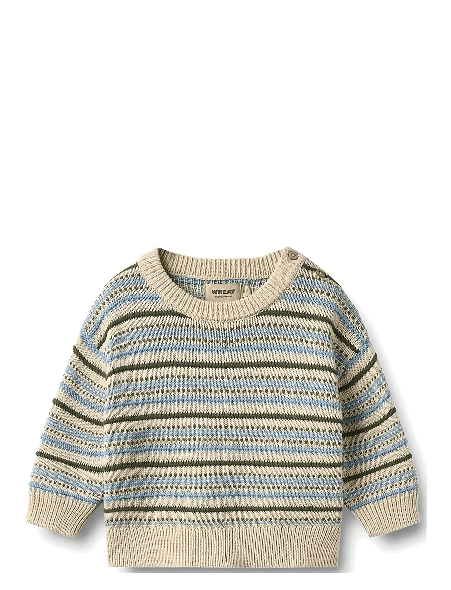 Wheat - Jacquard Pullover Harlow - pullover - offwhite - 1