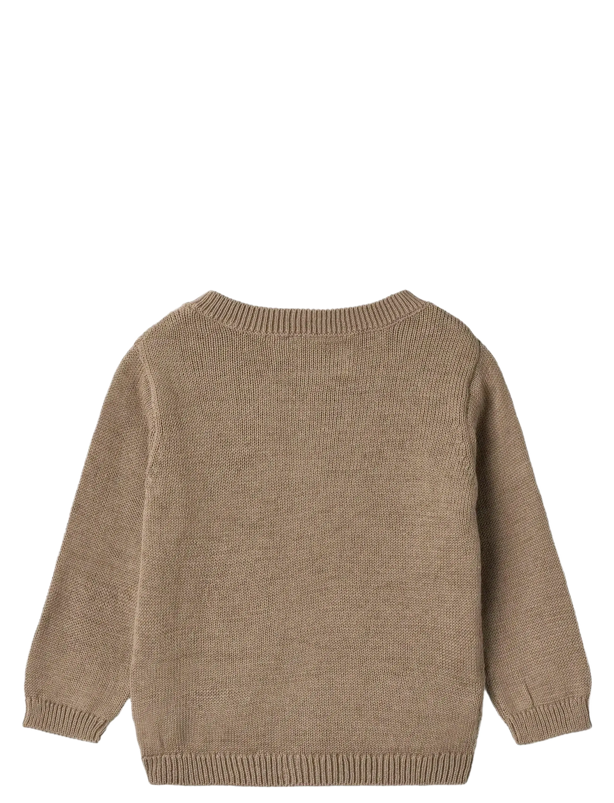 Wheat - Knit Cardigan Bjørn - gebreide vesten - beige stone - 1