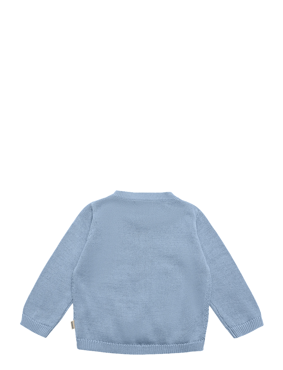 Wheat - Knit Cardigan Bjørn - cardigans - faded denim - 1