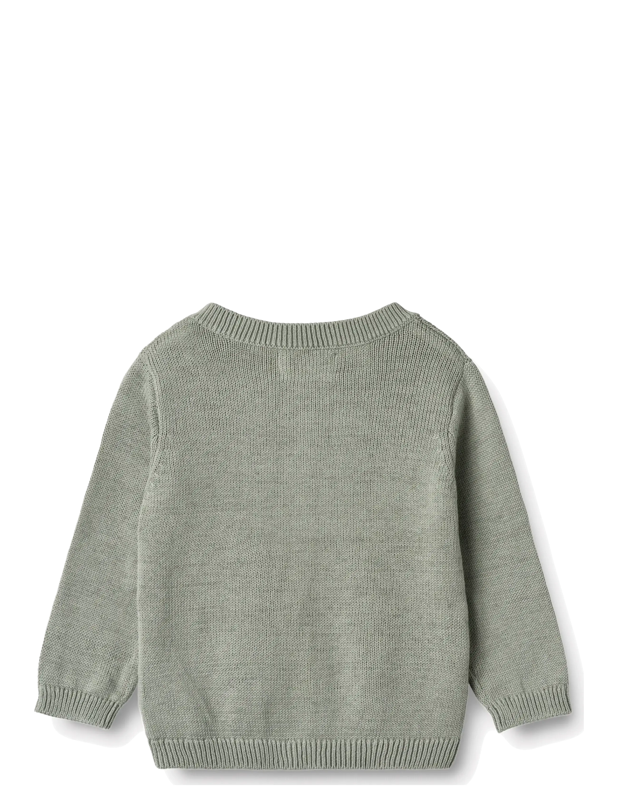 Wheat - Knit Cardigan Bjørn - koftor - morning mist - 2