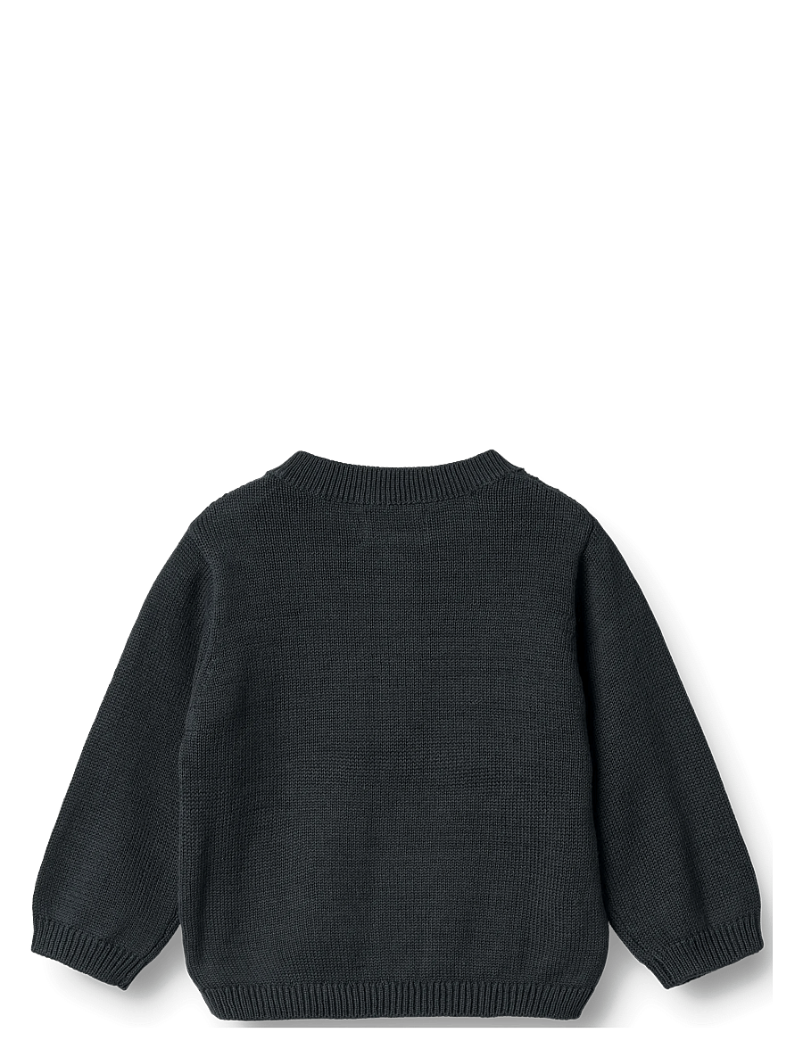 Wheat - Knit Cardigan Bjørn - koftor - navy - 2