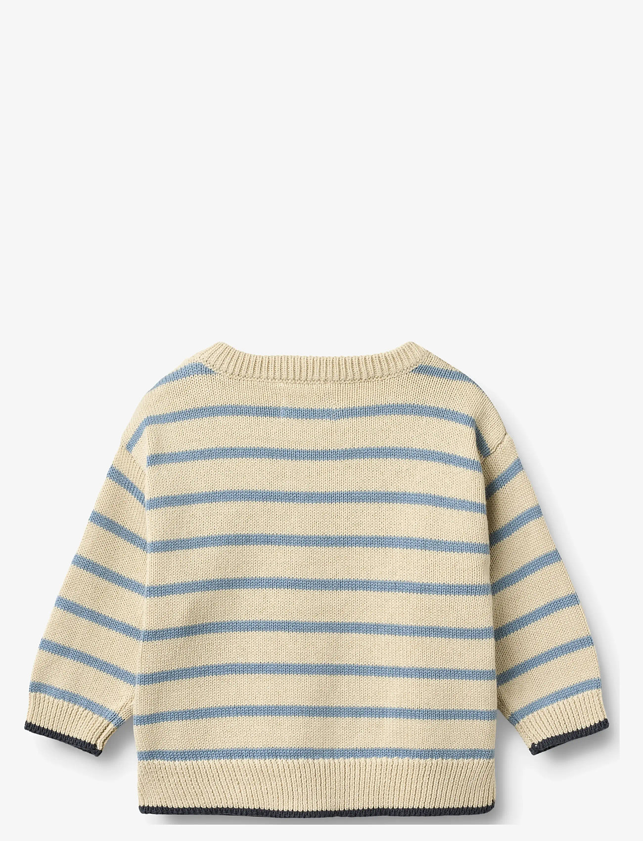 Wheat - Knit Pullover Morgan - swetry - faded denim stripe - 1
