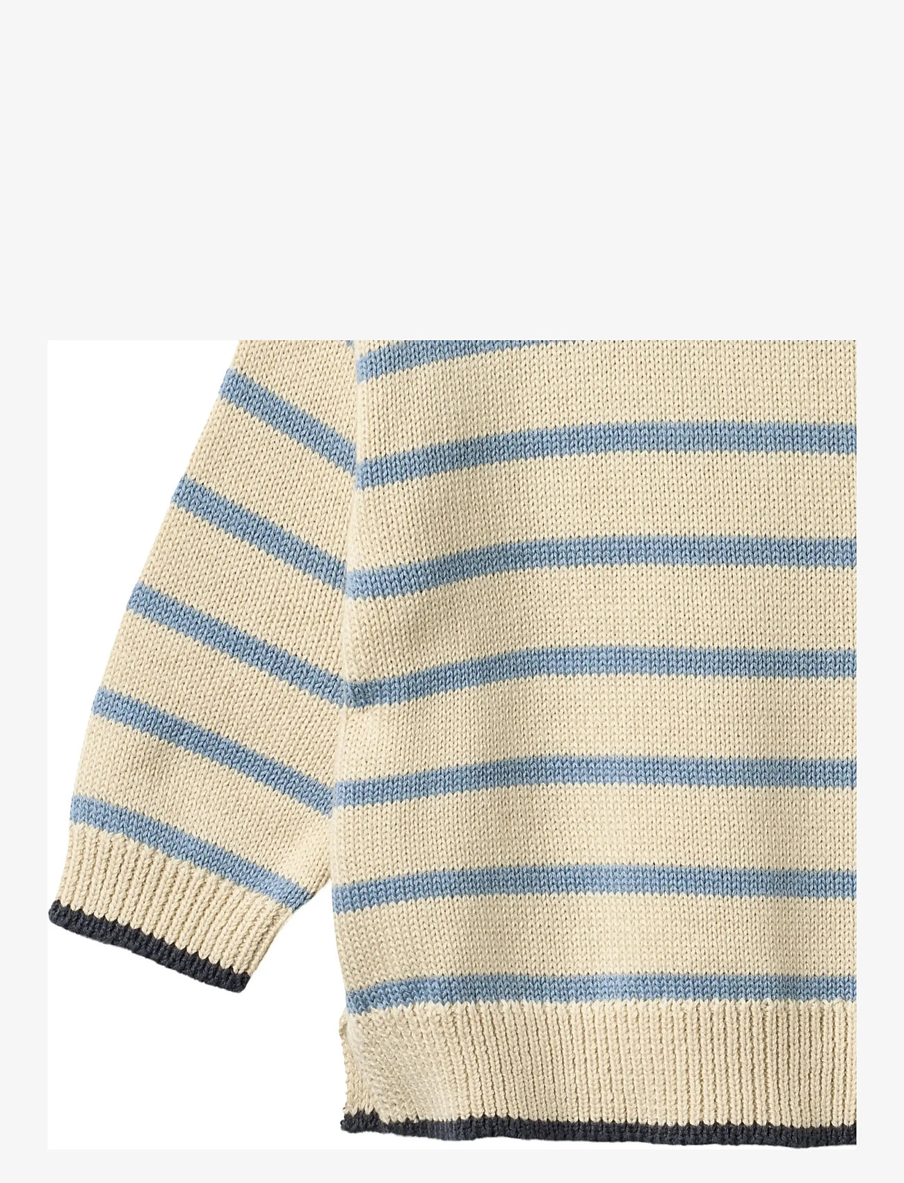 Wheat - Knit Pullover Morgan - swetry - faded denim stripe - 2
