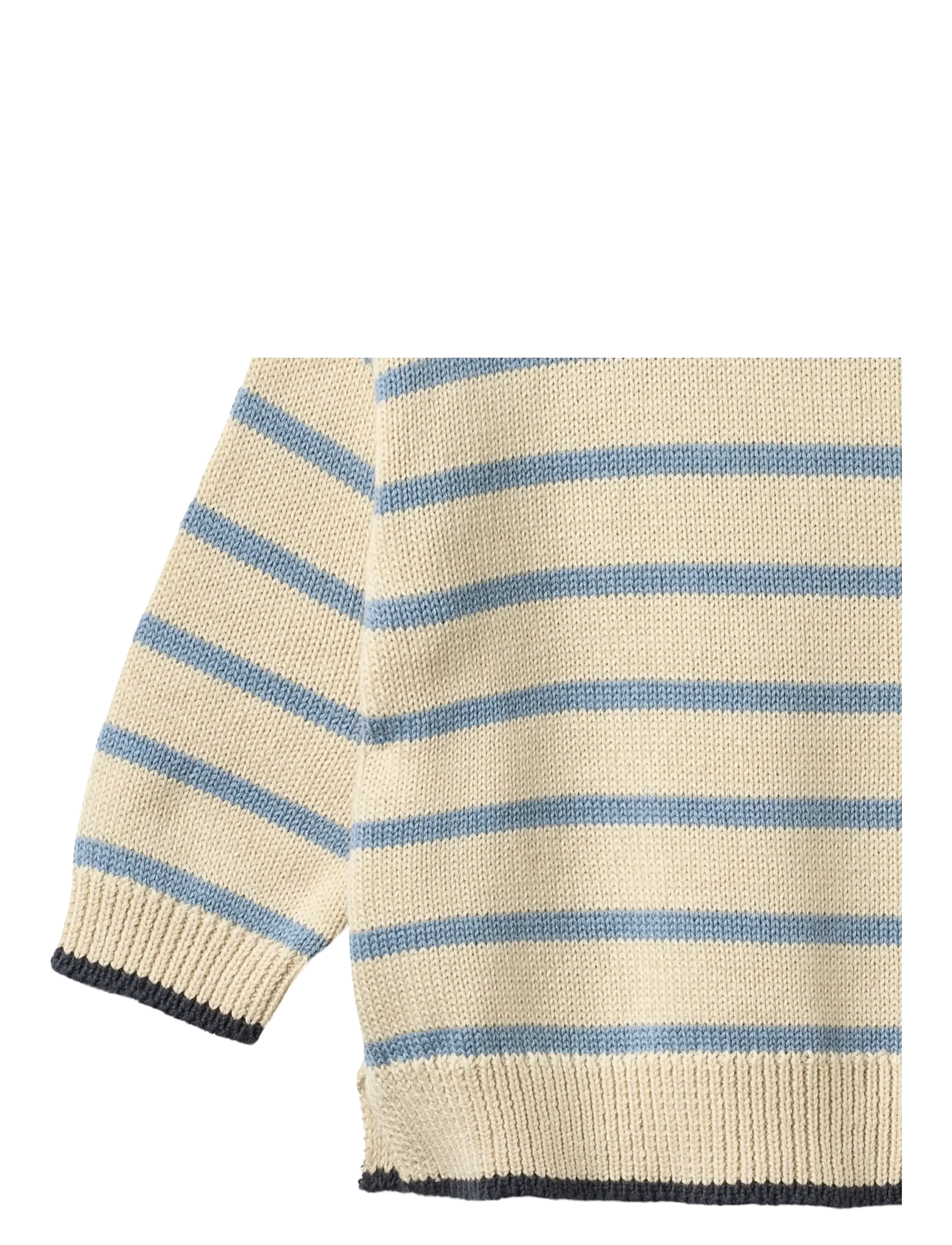 Wheat - Knit Pullover Morgan - faded denim stripe - 2