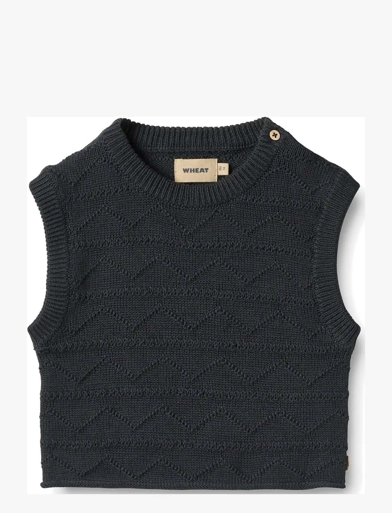 Wheat - Knit Vest Bobby - navy - 0