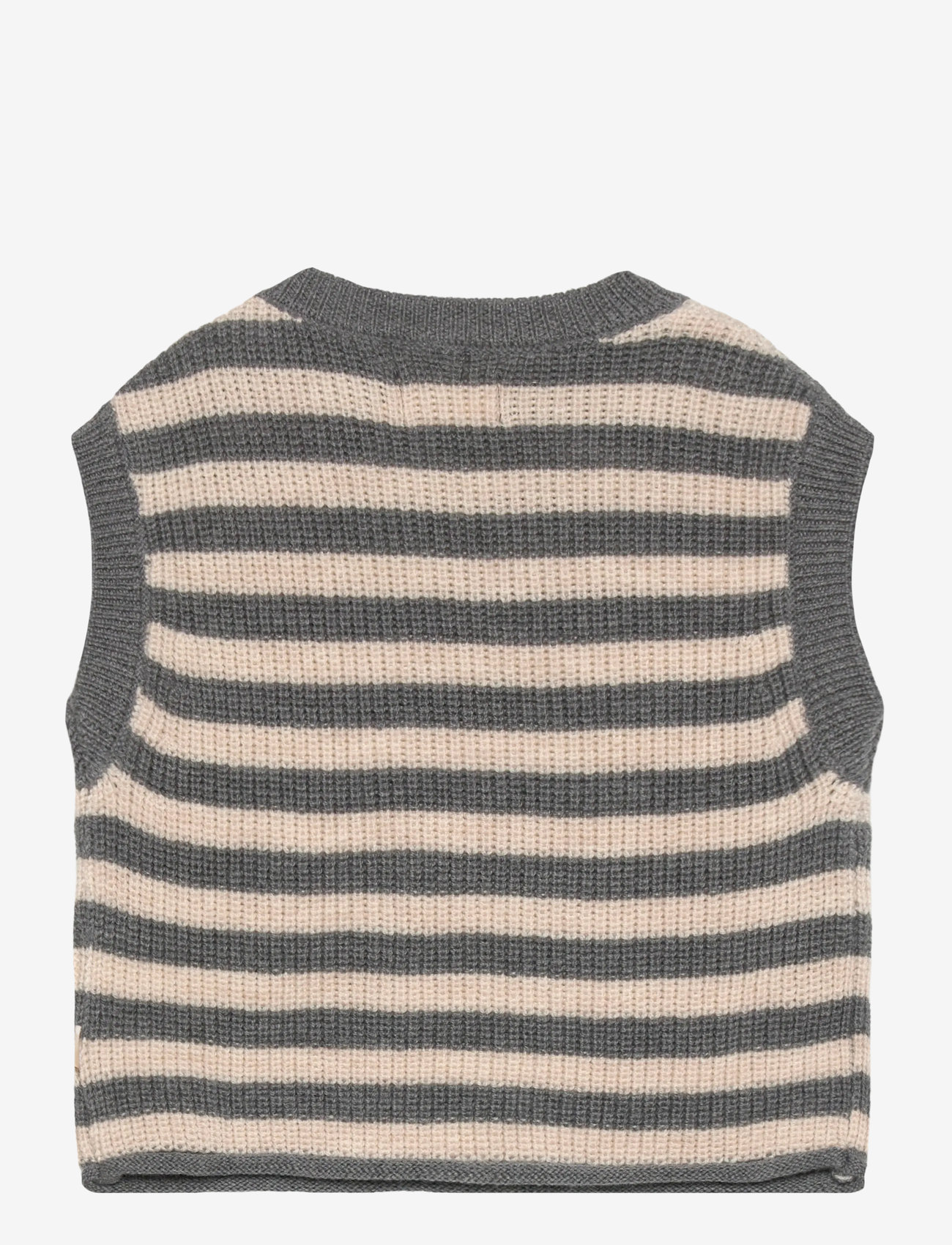 Wheat - Knit Vest Ruby - veste - grey stripe - 1