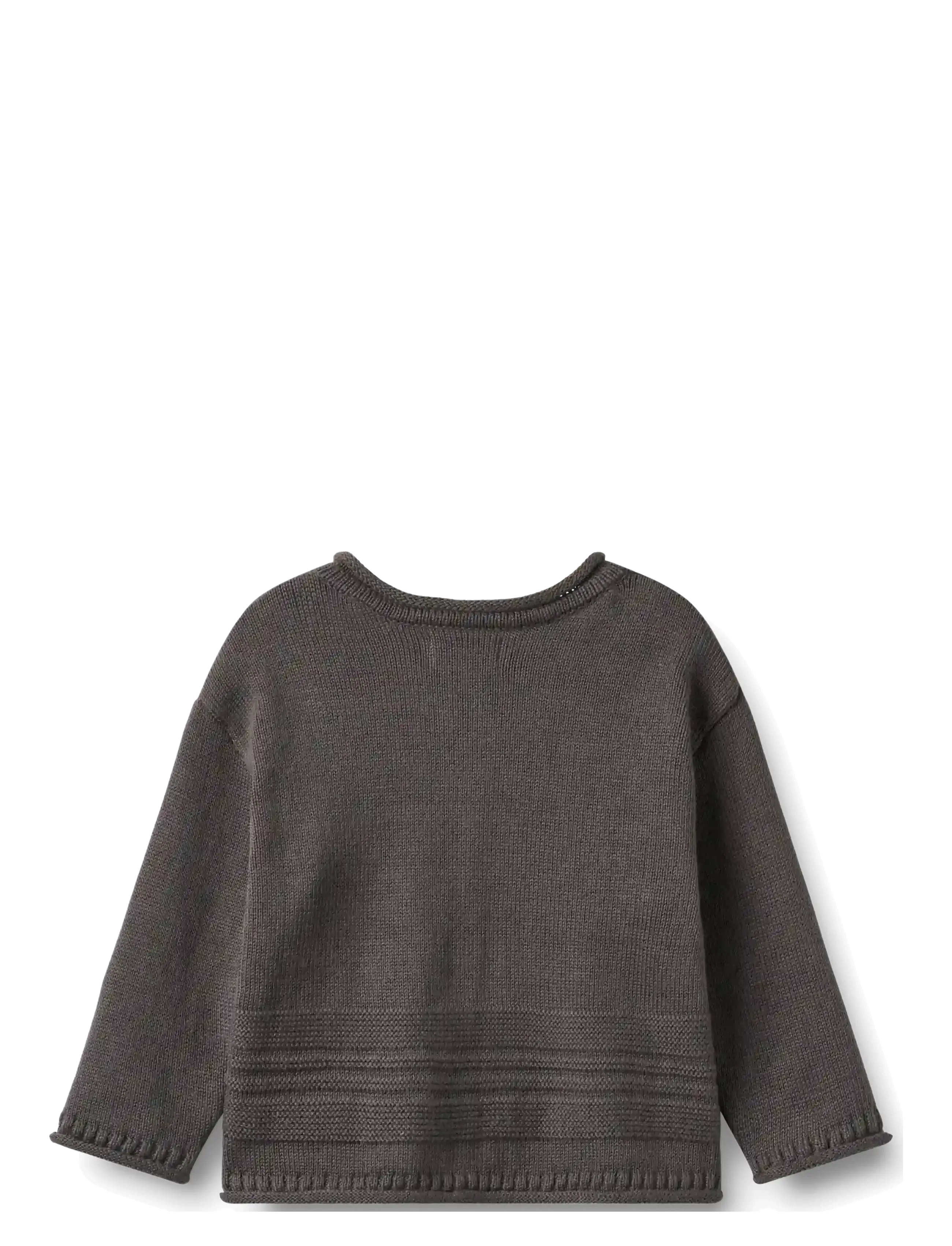 Wheat - Knit Cardigan L/S Gunnar - tunna jackor - dark charcoal - 1